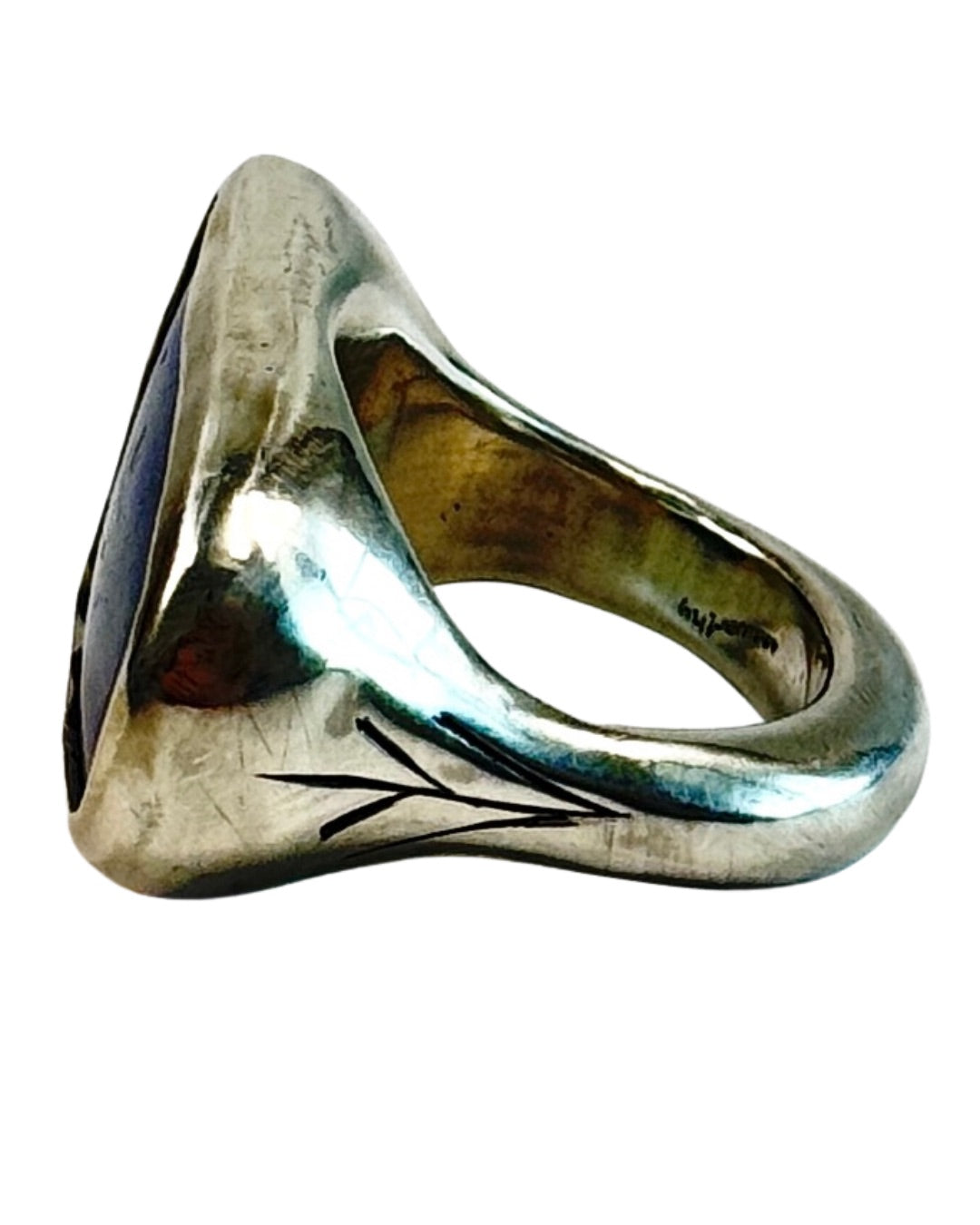 Seaworthy Lapis Hand Carved Sterling Silver