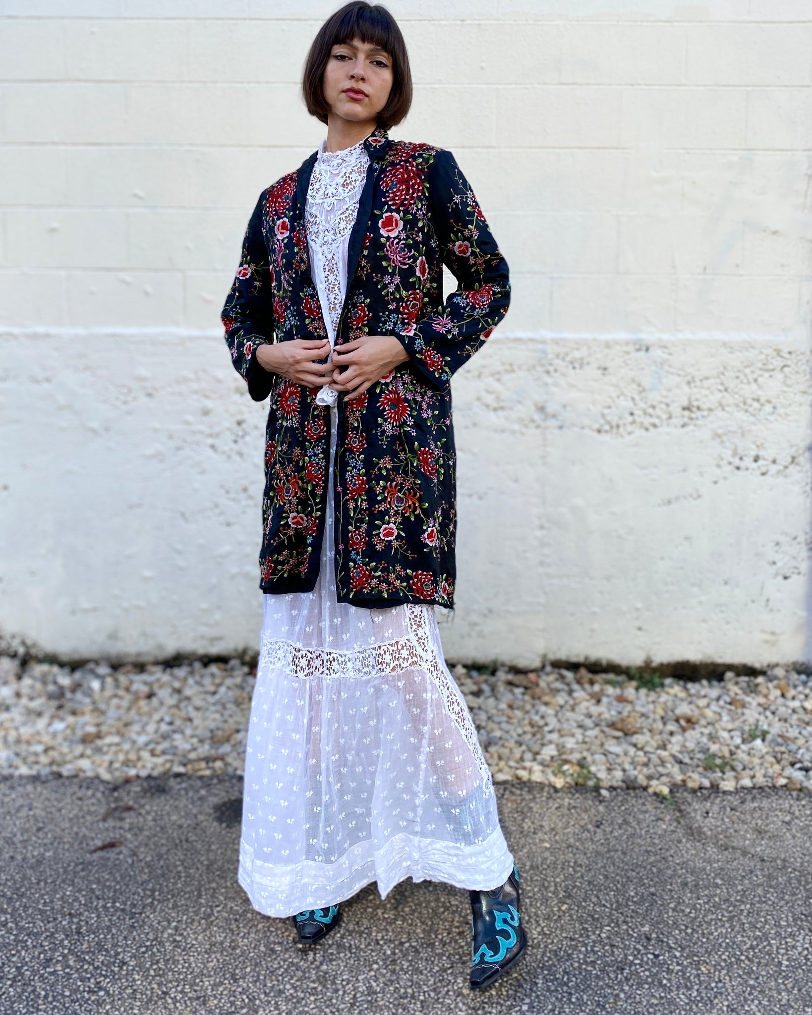 Put A Flower In Your Pocket Silk Embroidered Jacket