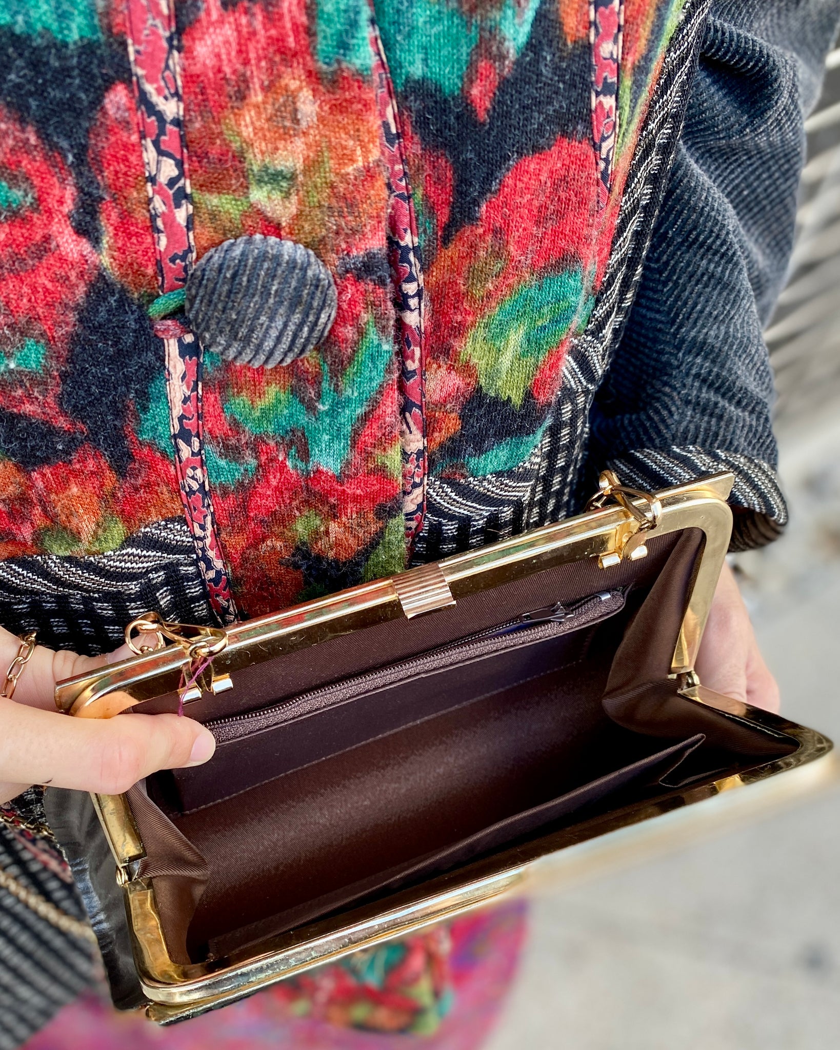 Peacock Feather Purse