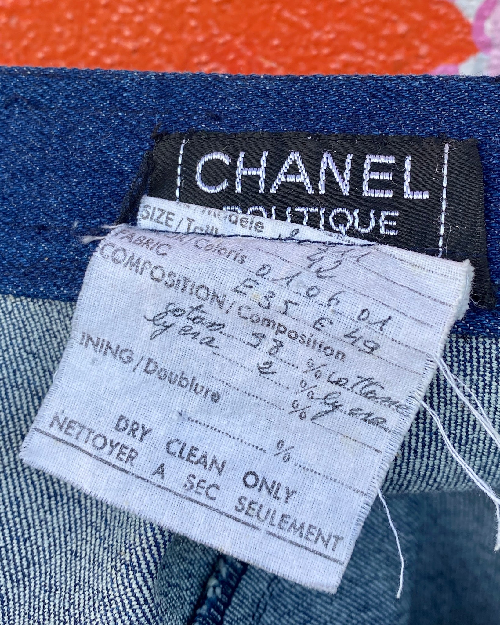 Chanel Denim Mini Skirt