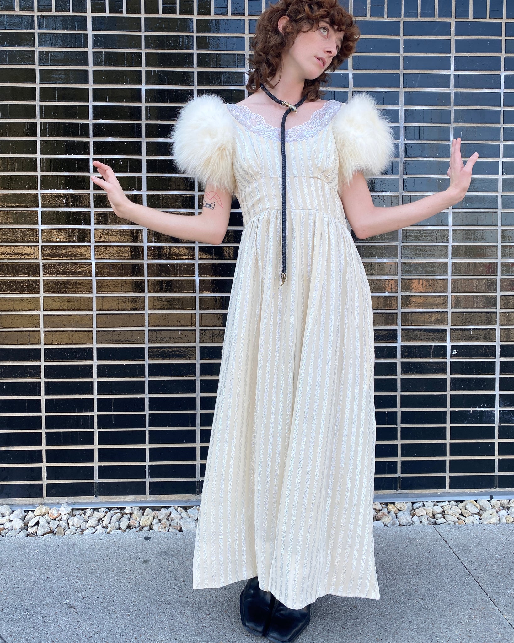 Snow Queen Metallic Maxi