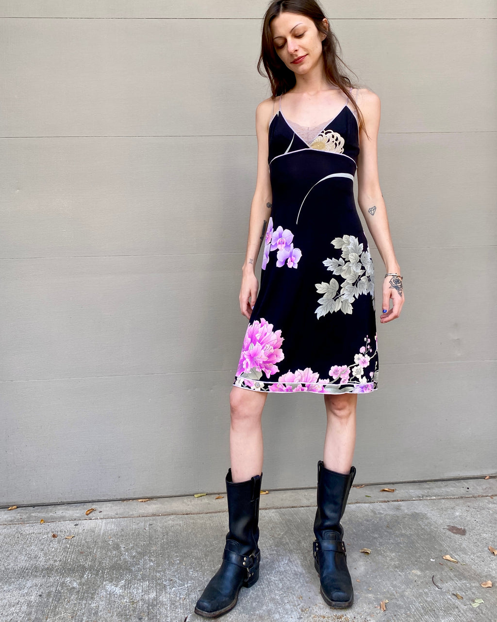 Leonard Silk Floral Dress