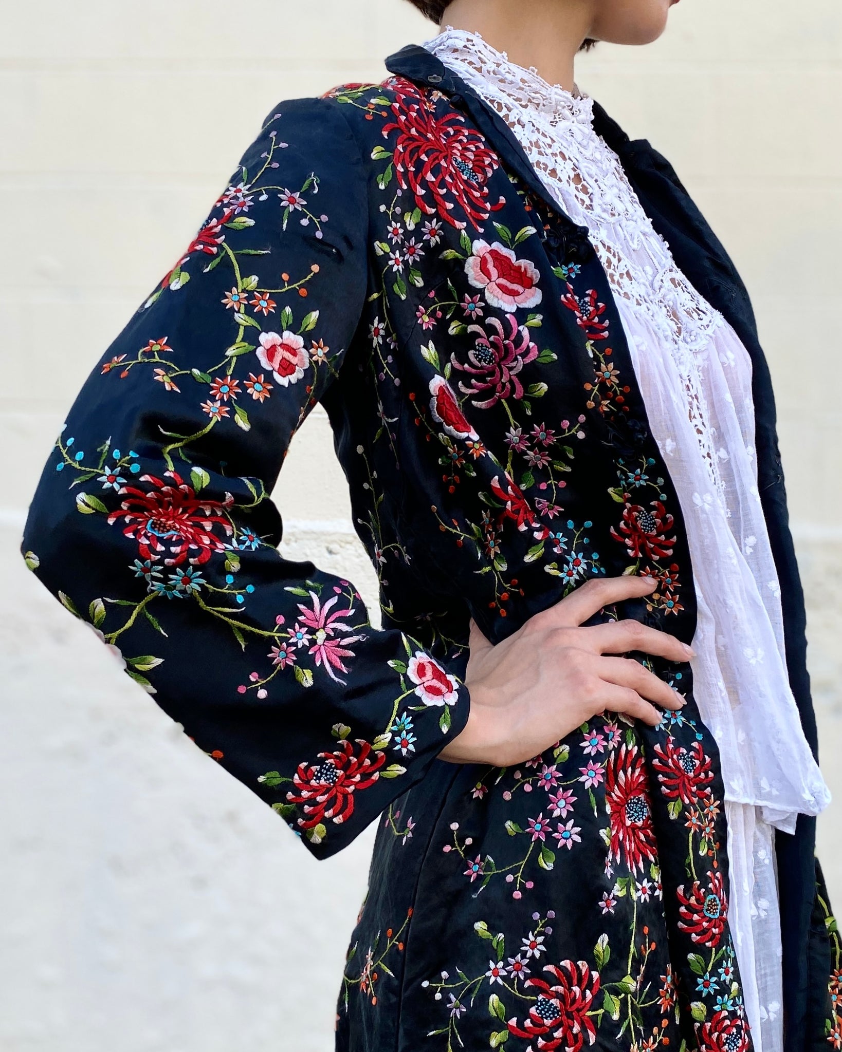 Put A Flower In Your Pocket Silk Embroidered Jacket