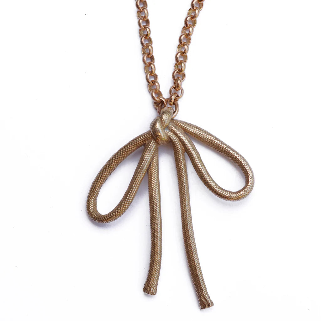 Watersandstone Big Bow Necklace