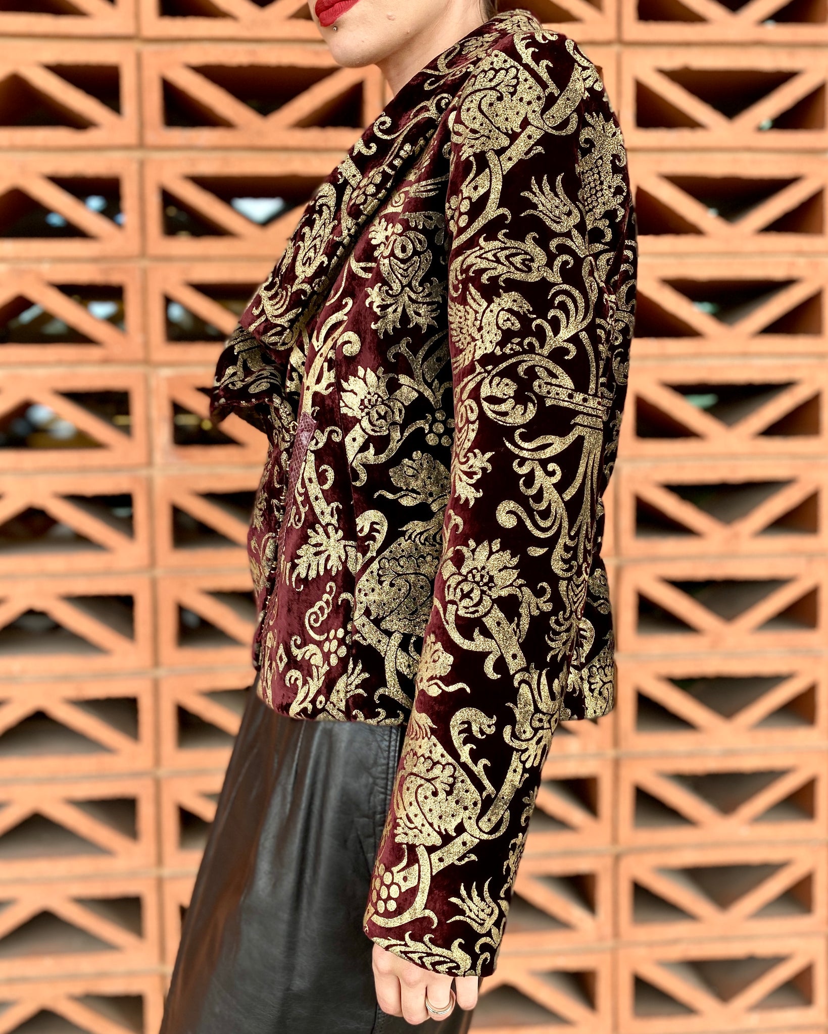 Roberto Cavalli Velvet Brocade Jacket