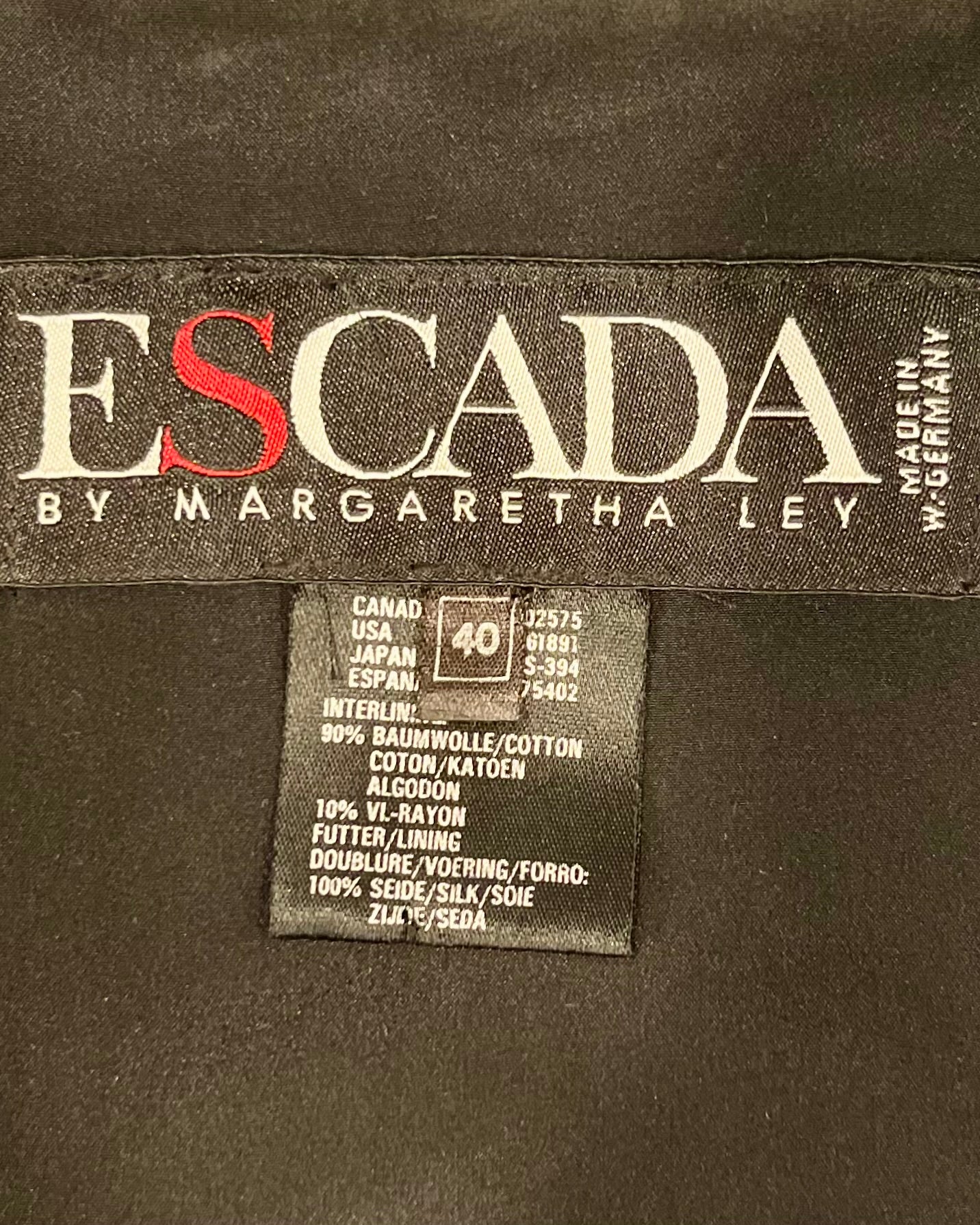 Escada Velvet Royalty Bomber Jacket