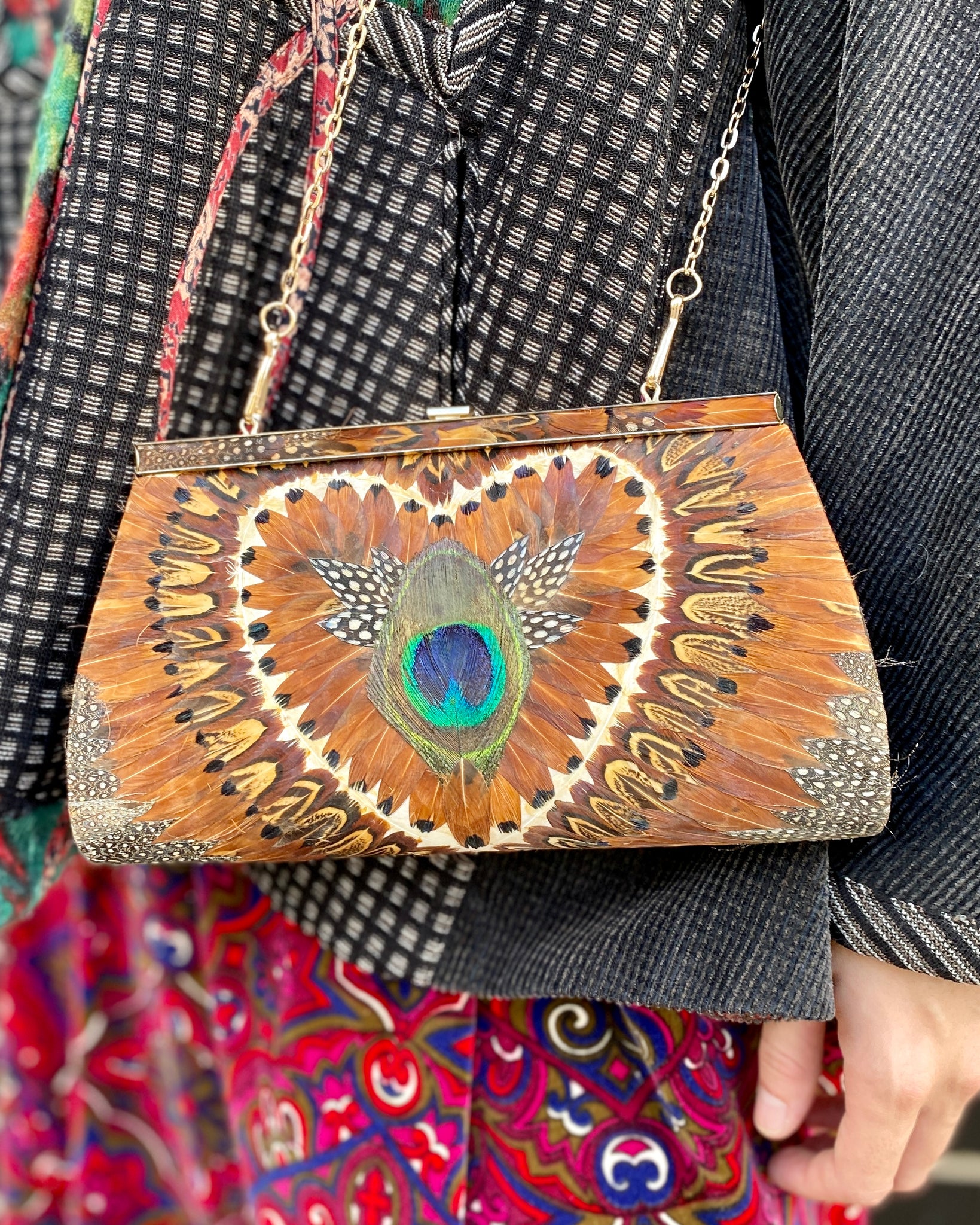 Peacock Feather Purse