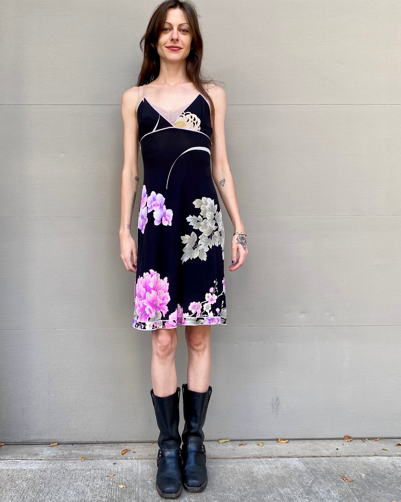 Leonard Silk Floral Dress