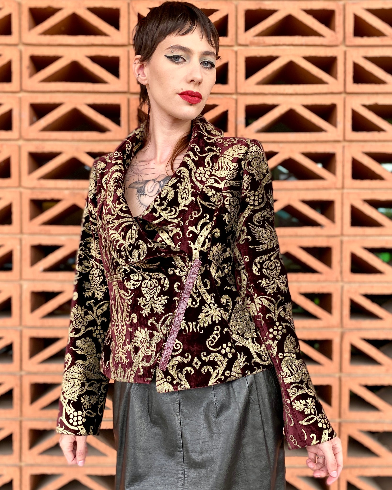 Roberto Cavalli Velvet Brocade Jacket