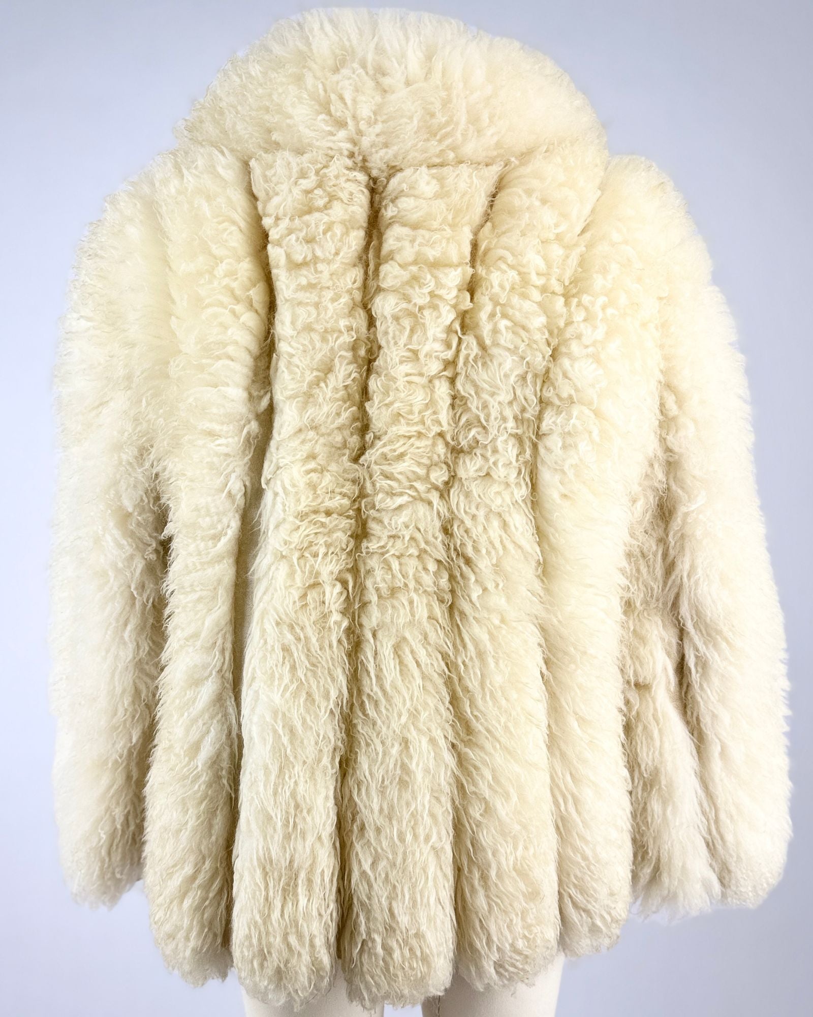 Alpine Wonders Cream Curly Lamb Coat