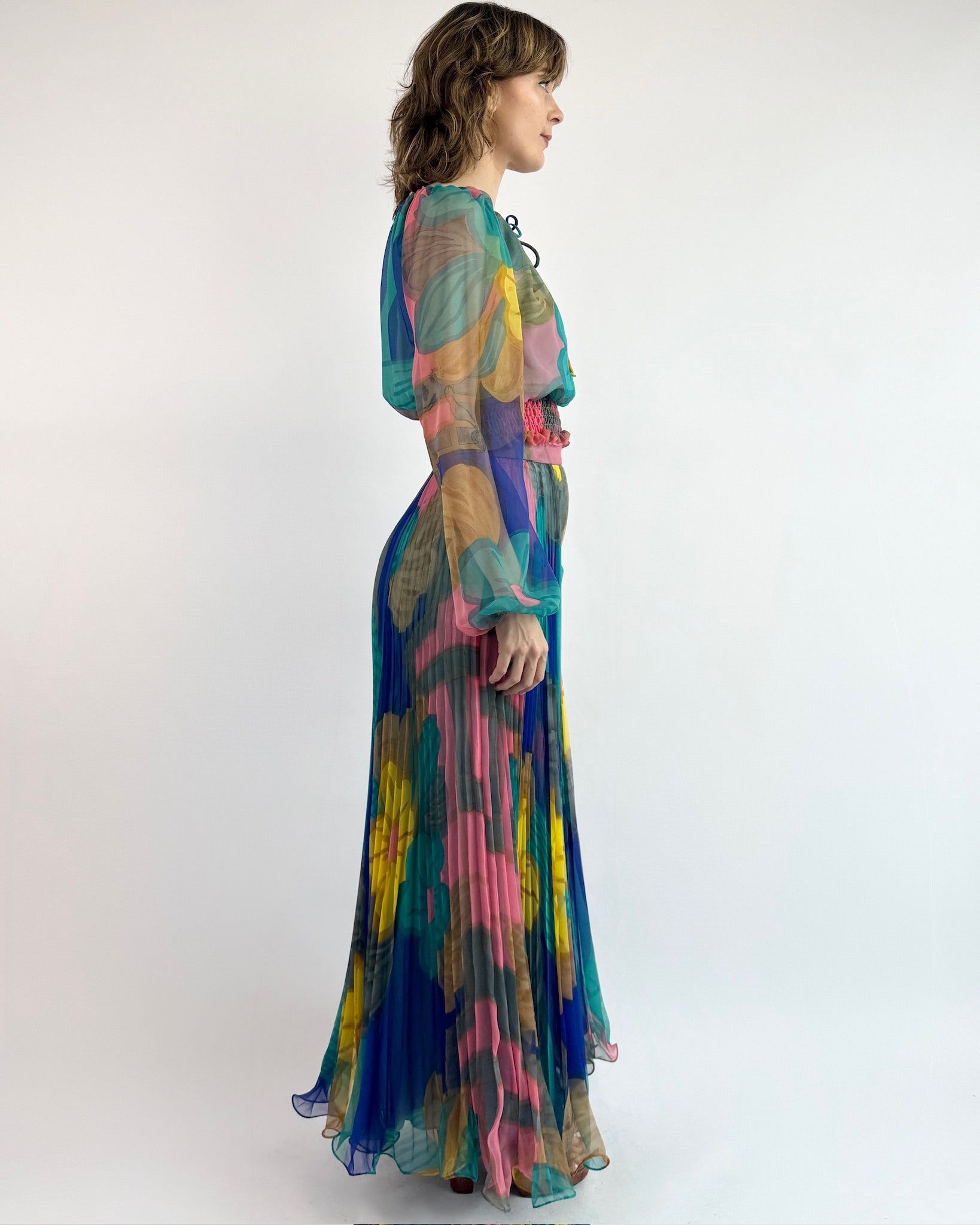 70s Feeling Butterflies Two Piece Set