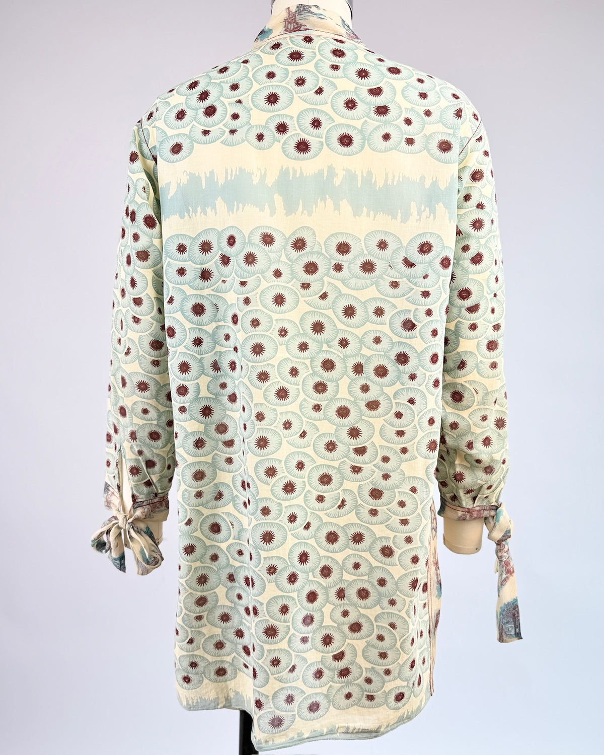 Hermès Aqua and Cream Tunic