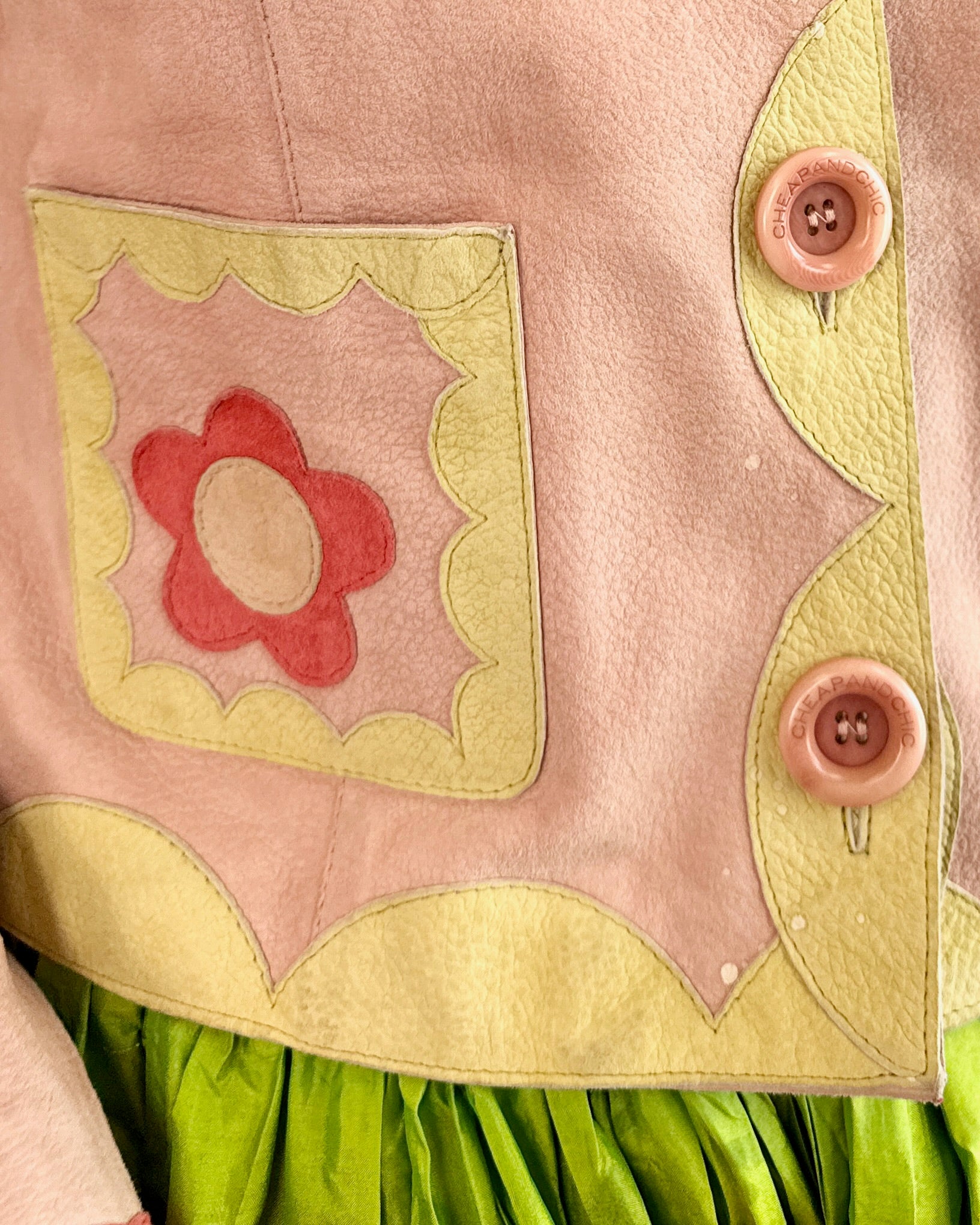 Moschino The Power of Flowers Leather Jacket