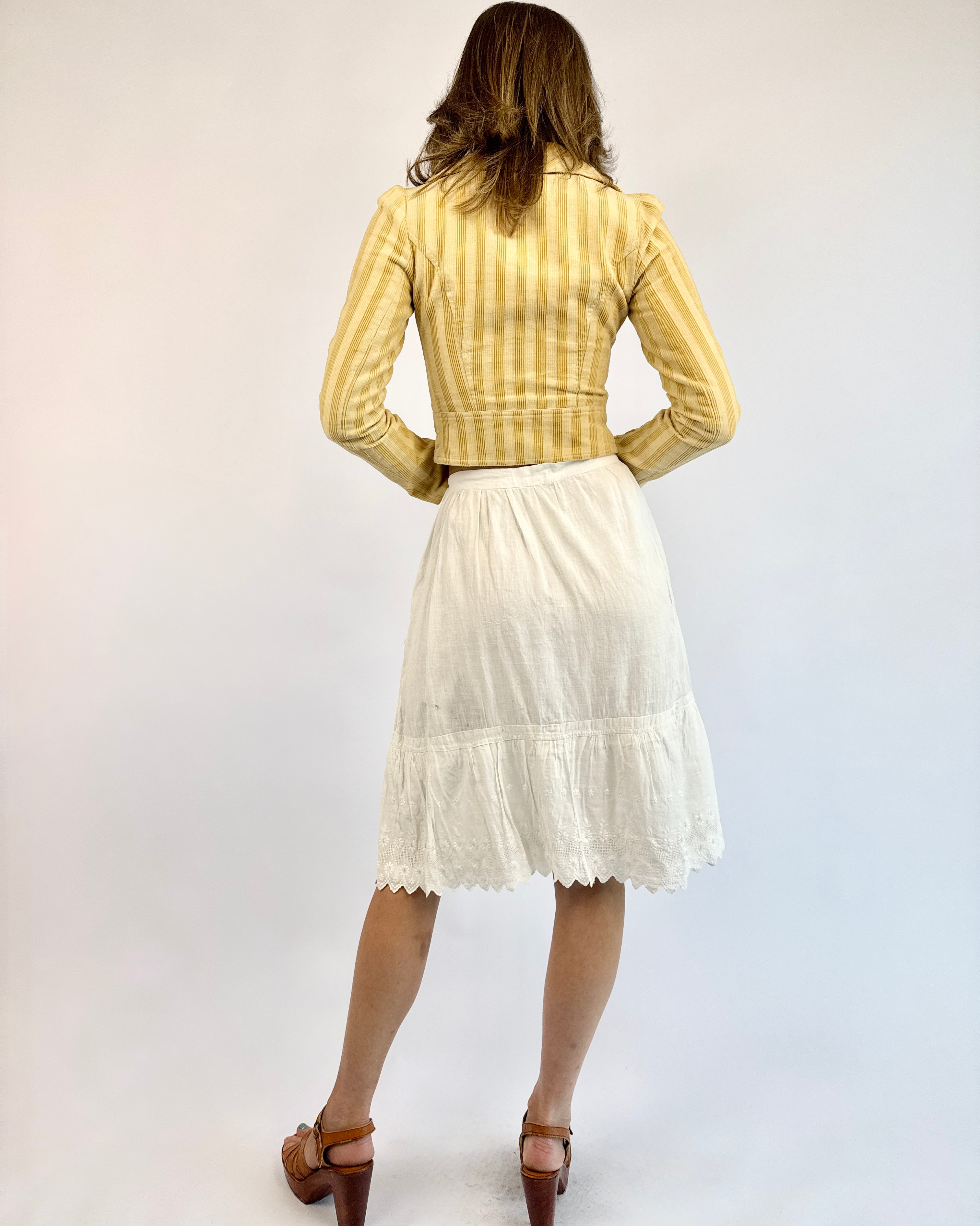 Dove Calls Cotton Edwardian Eyelet Skirt