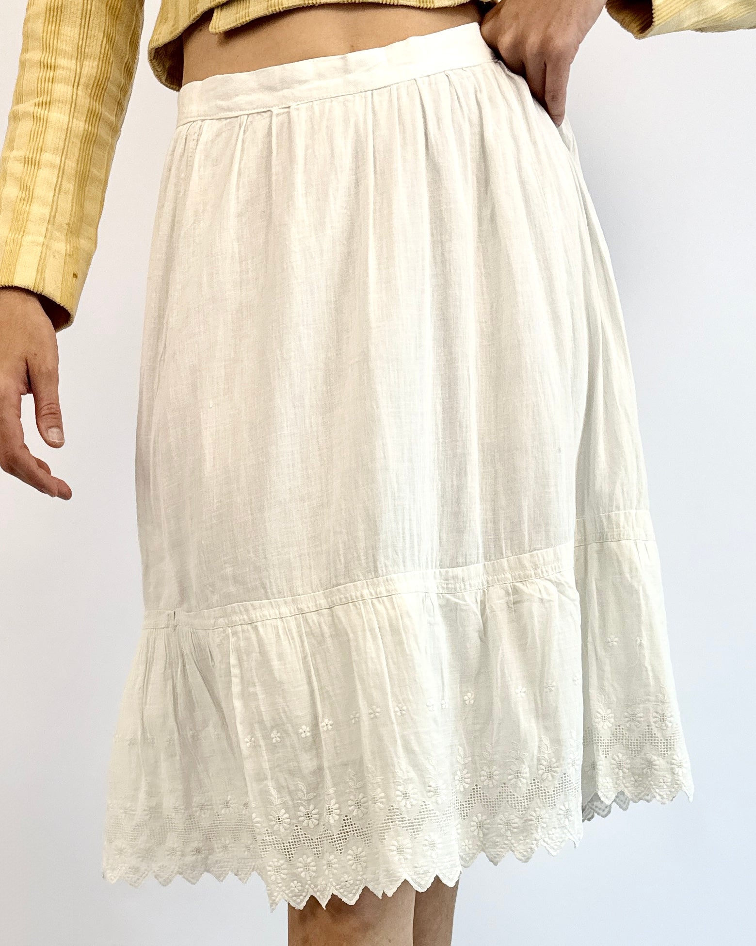Dove Calls Cotton Edwardian Eyelet Skirt