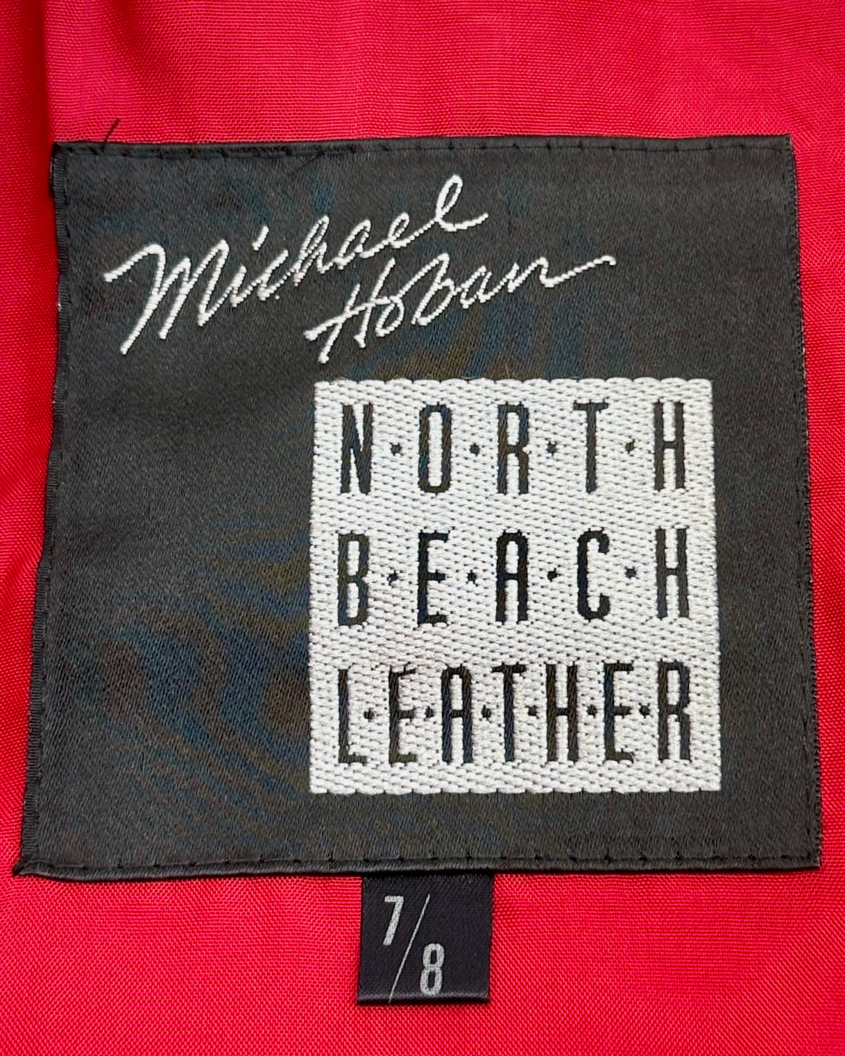 Red North Beach Leather Jacket