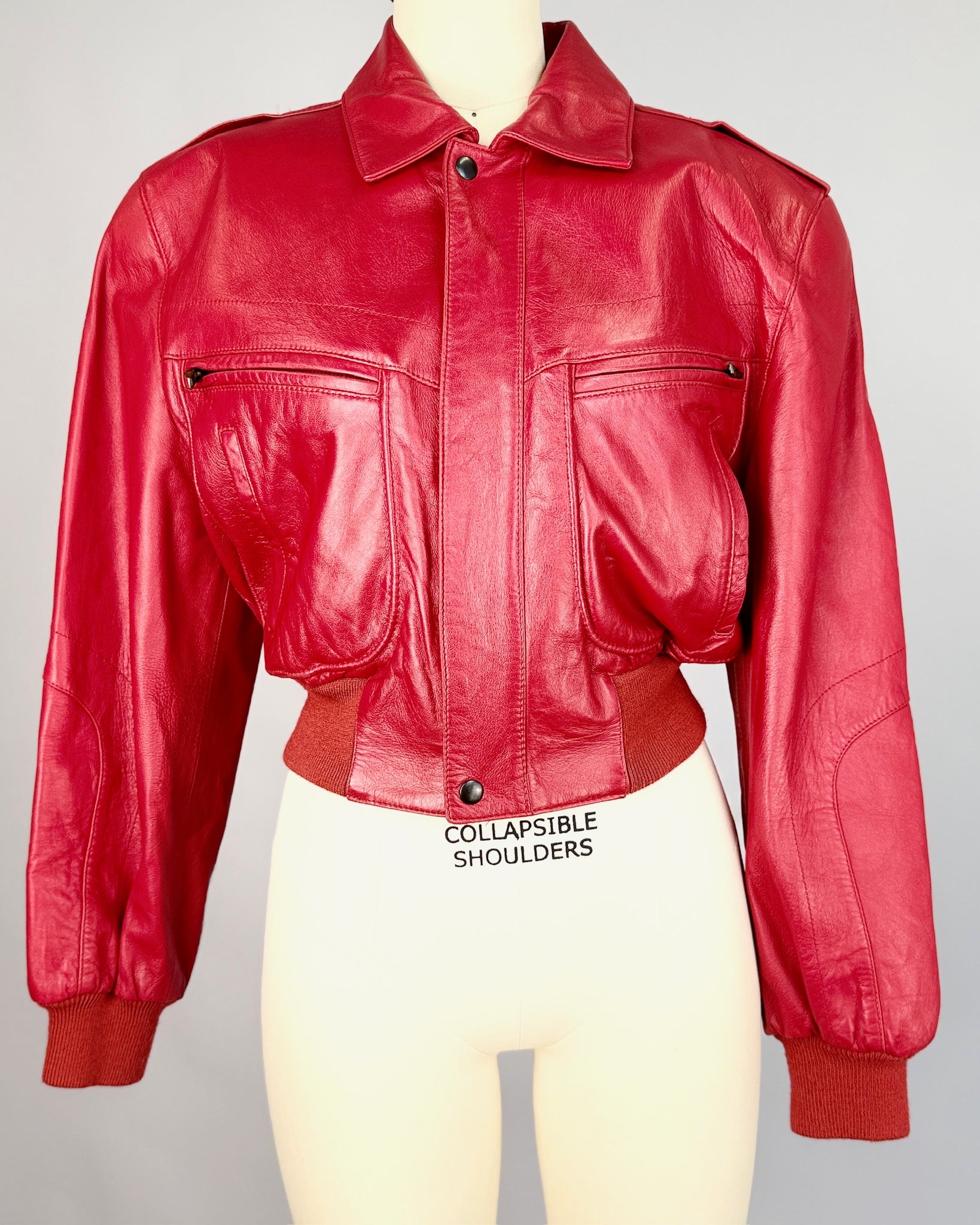 Red North Beach Leather Jacket