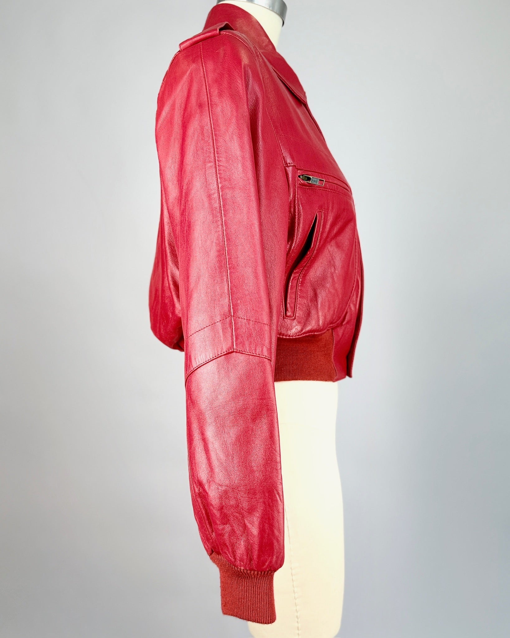 Red North Beach Leather Jacket