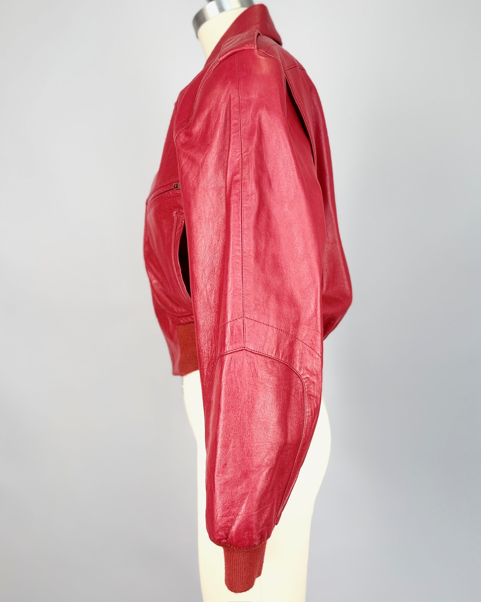 Red North Beach Leather Jacket