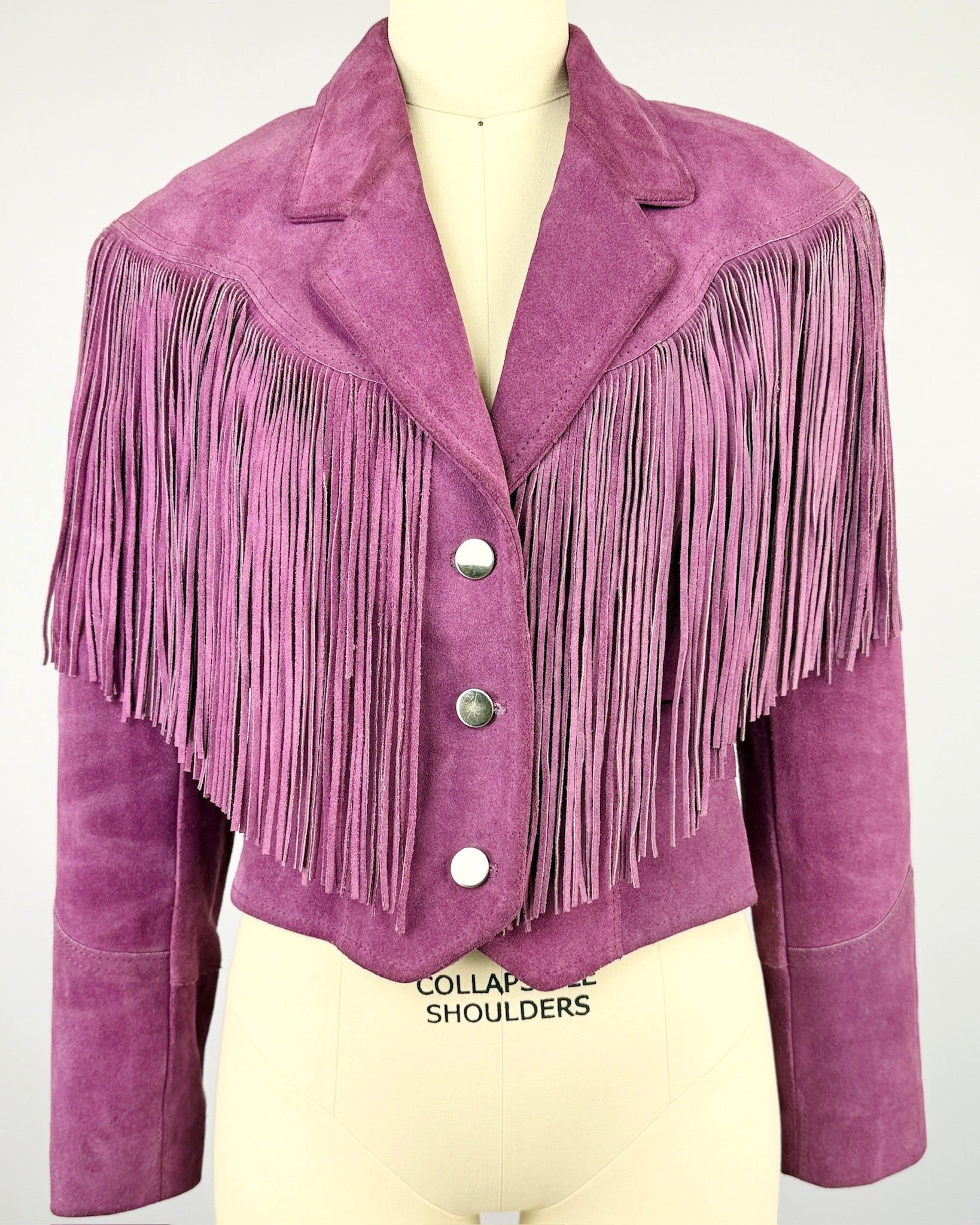 Purple Pioneer Wear Fringe Jacket