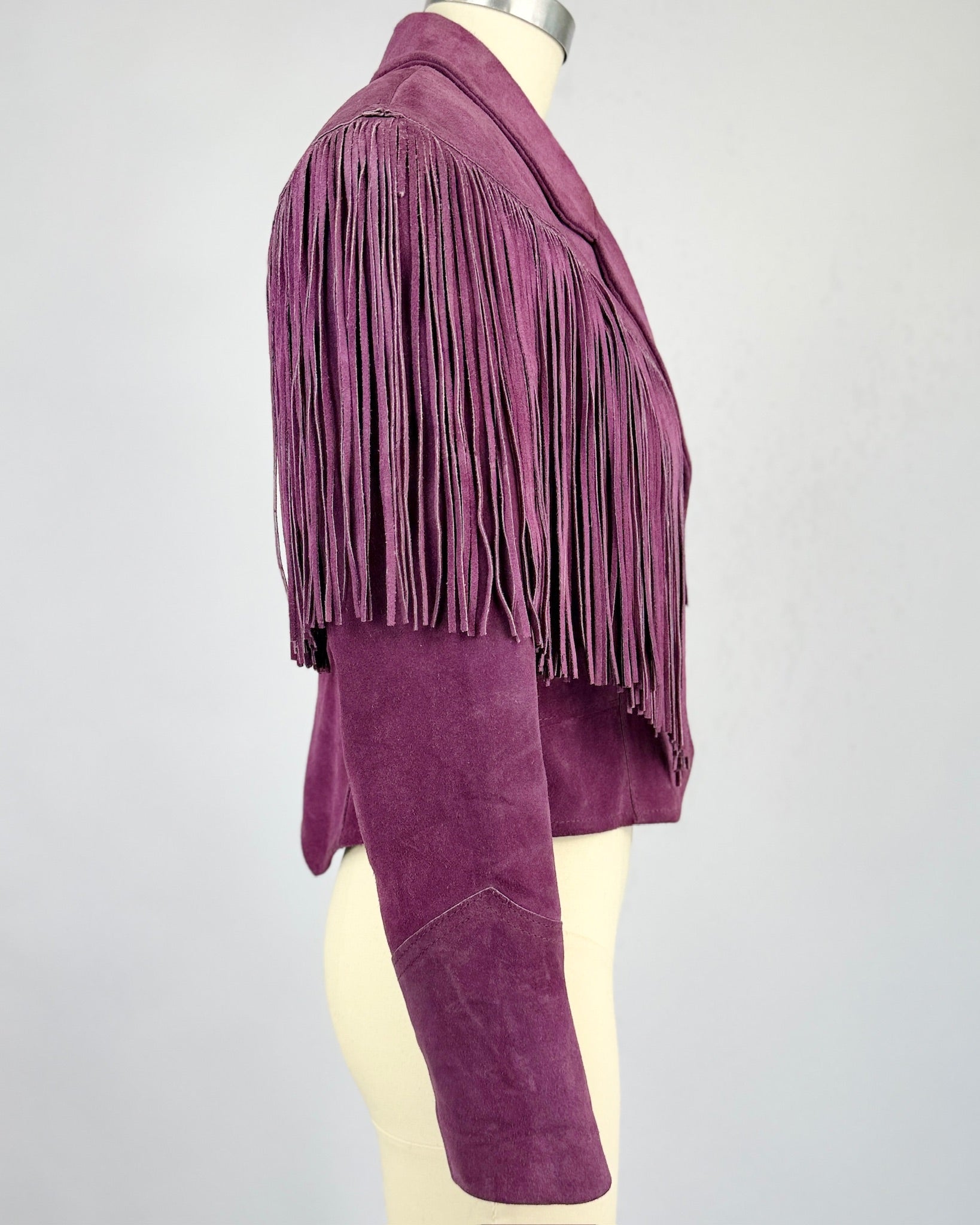 Purple Pioneer Wear Fringe Jacket