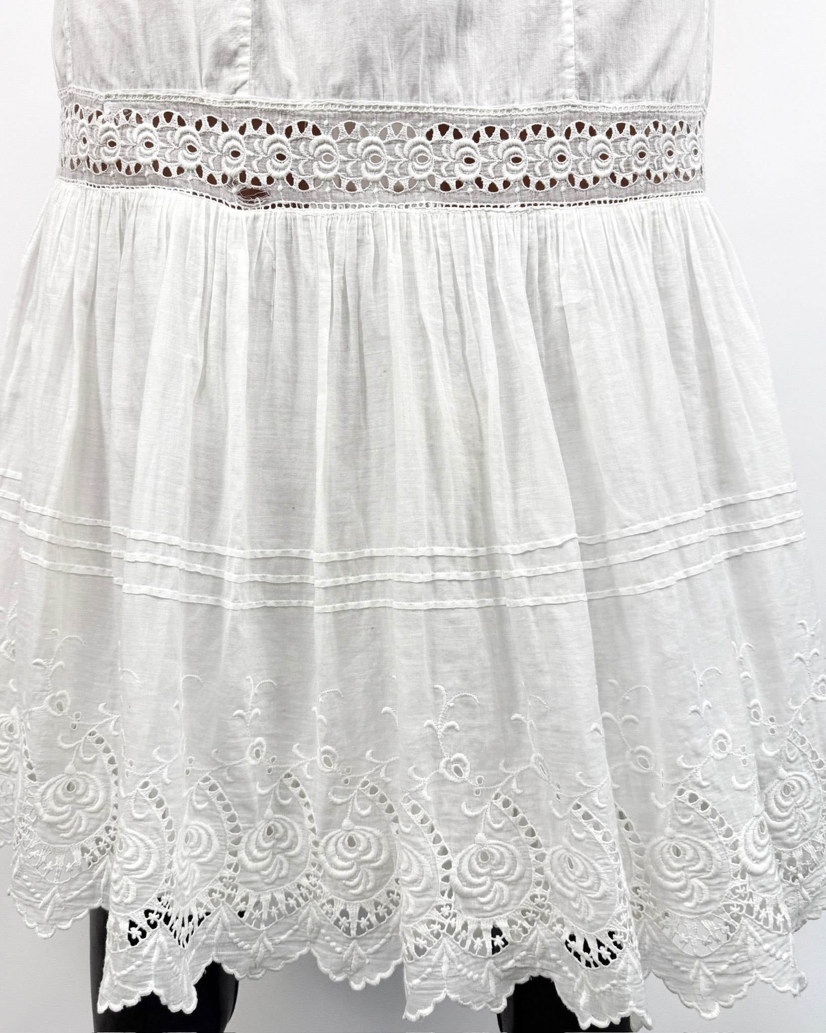 White Lace Edwardian Skirt