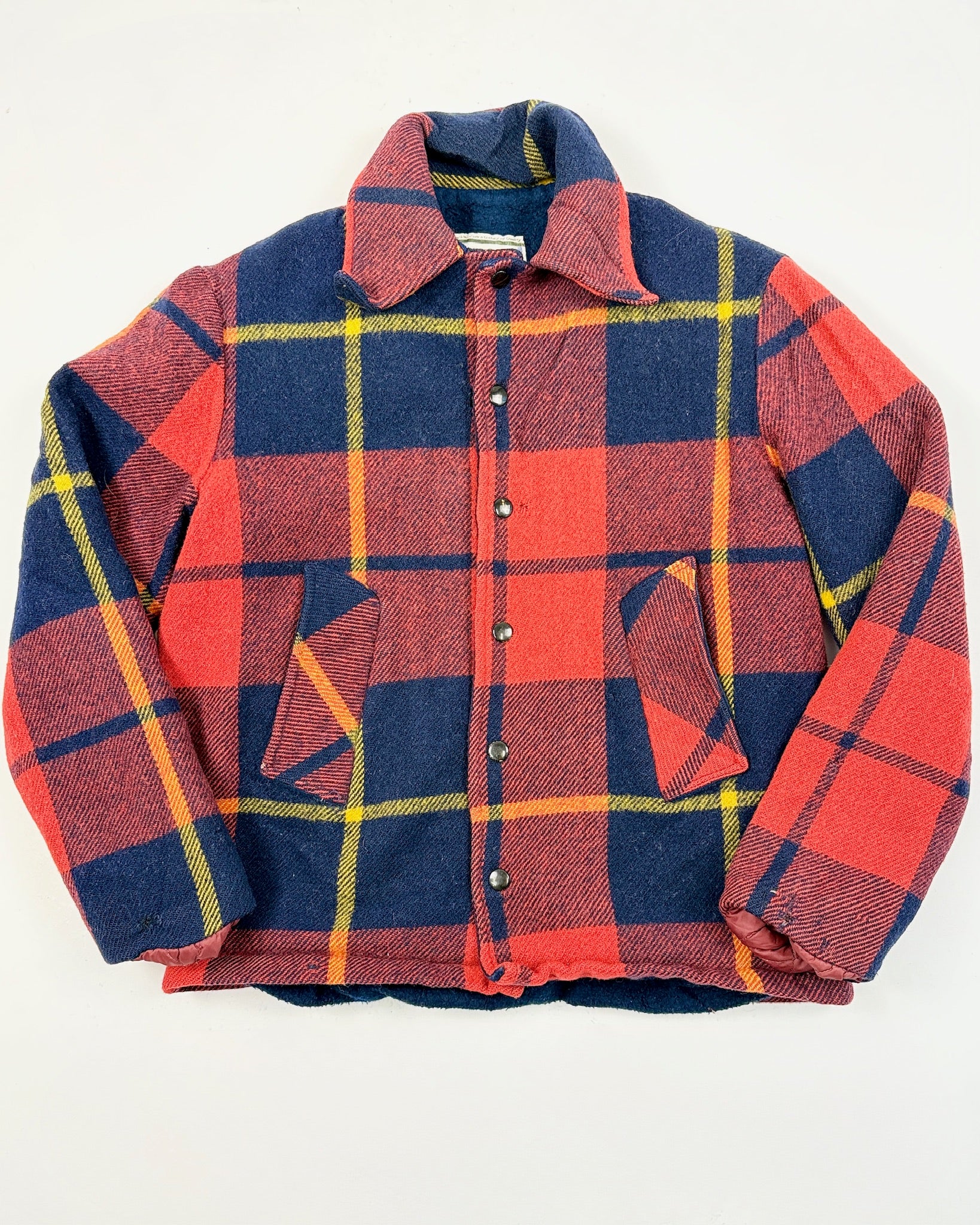 Wool Lined Plaid Jacket