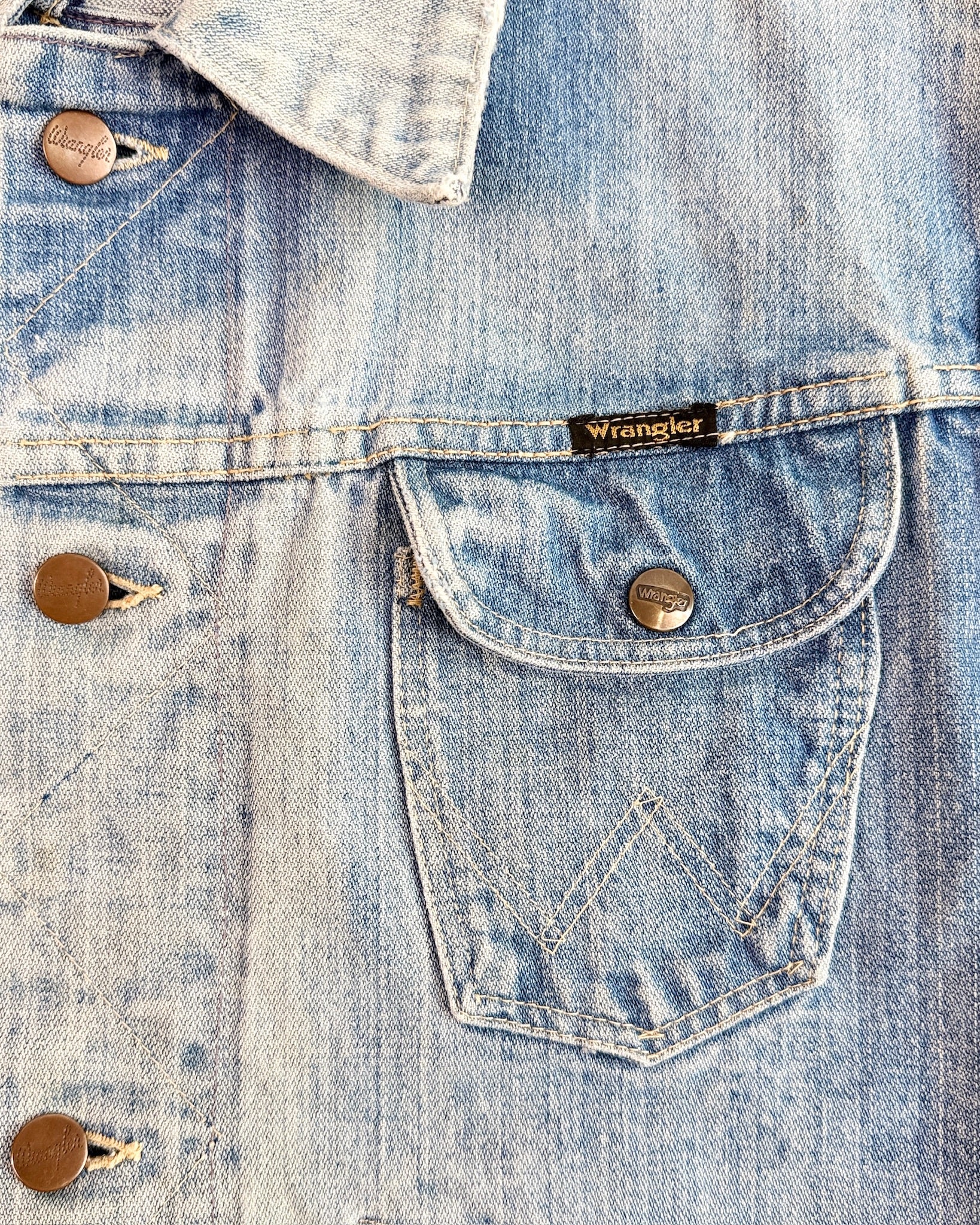 Perfectly Faded Wrangler Denim Jacket