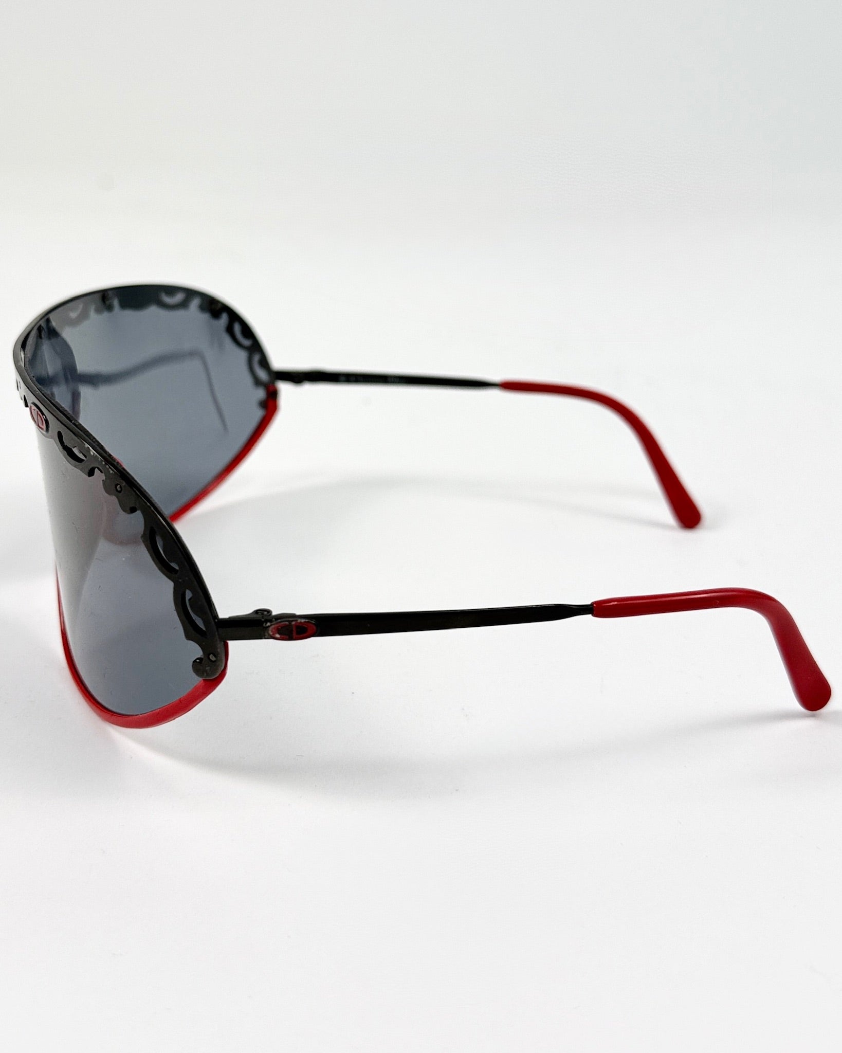 Christian Dior Black Lace and Red Sunglasses