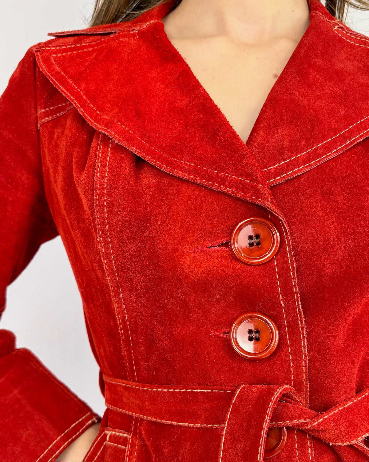 A Single Rose Suede Jacket