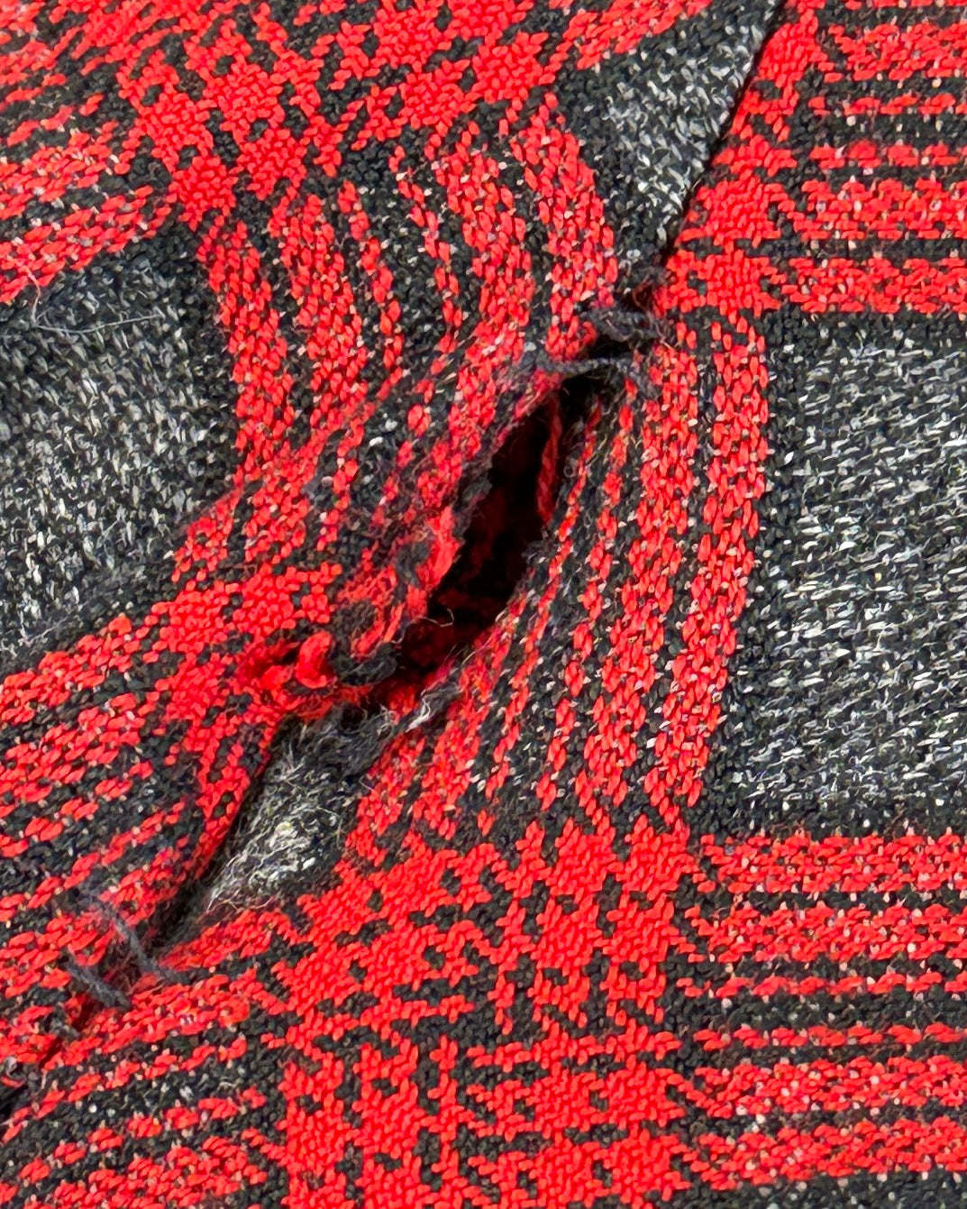 1940s Red and Grey Hashmark Jacket