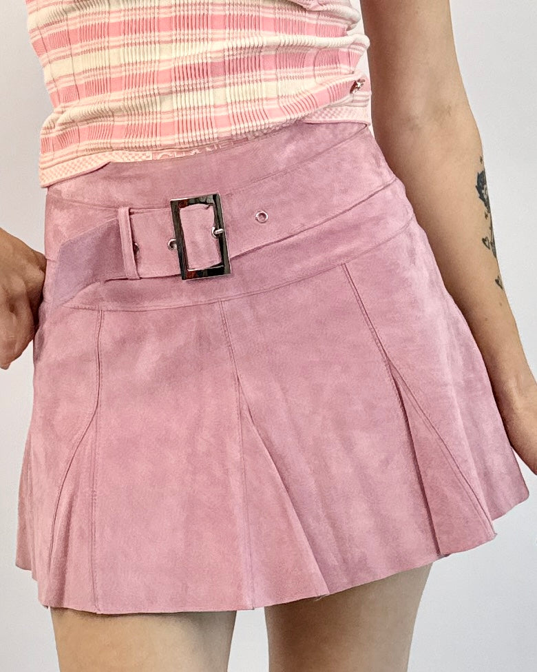 Bebe Millennium Spring Suede Mini Skirt