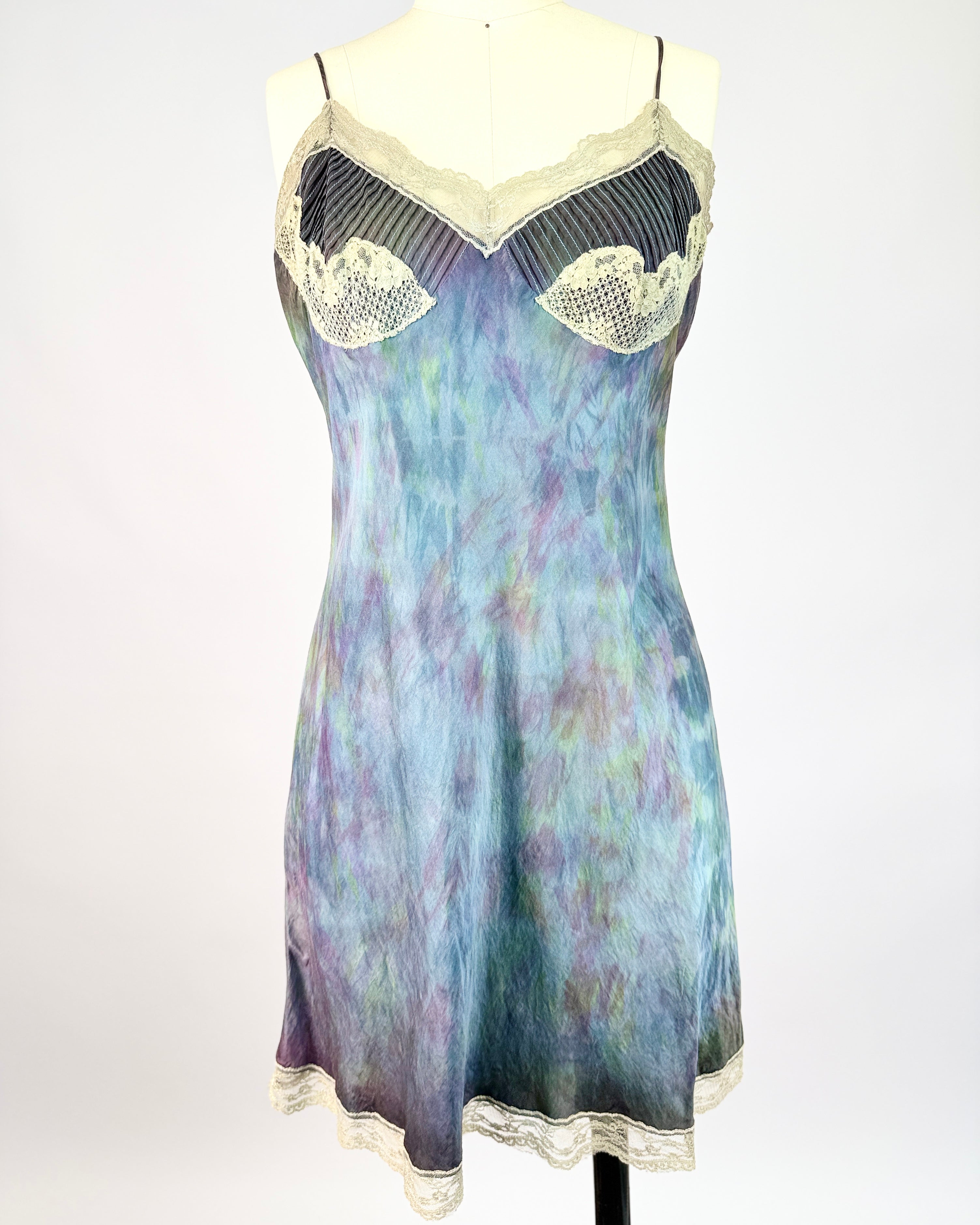 Silk Tie Dye Slip Dress