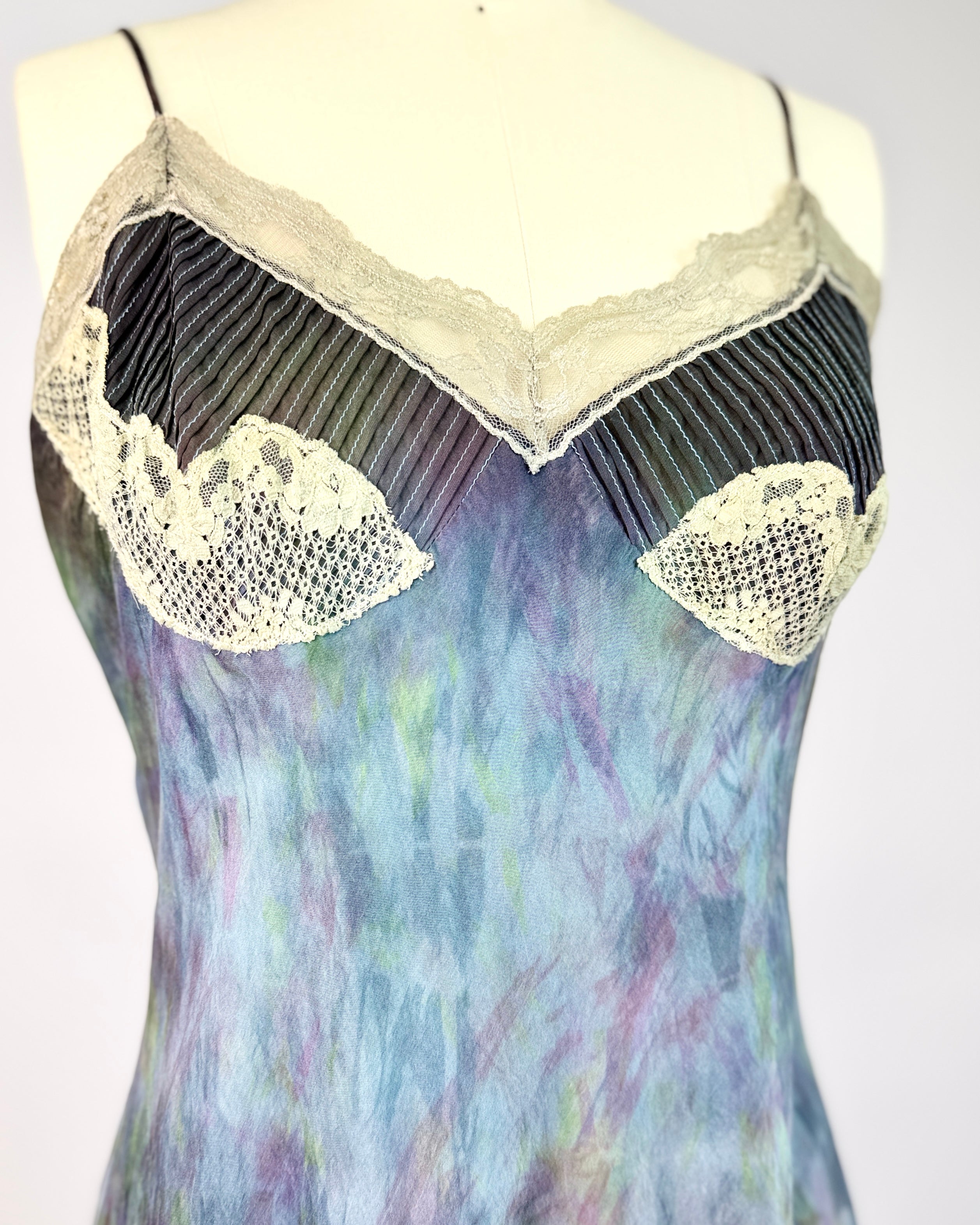 Silk Tie Dye Slip Dress