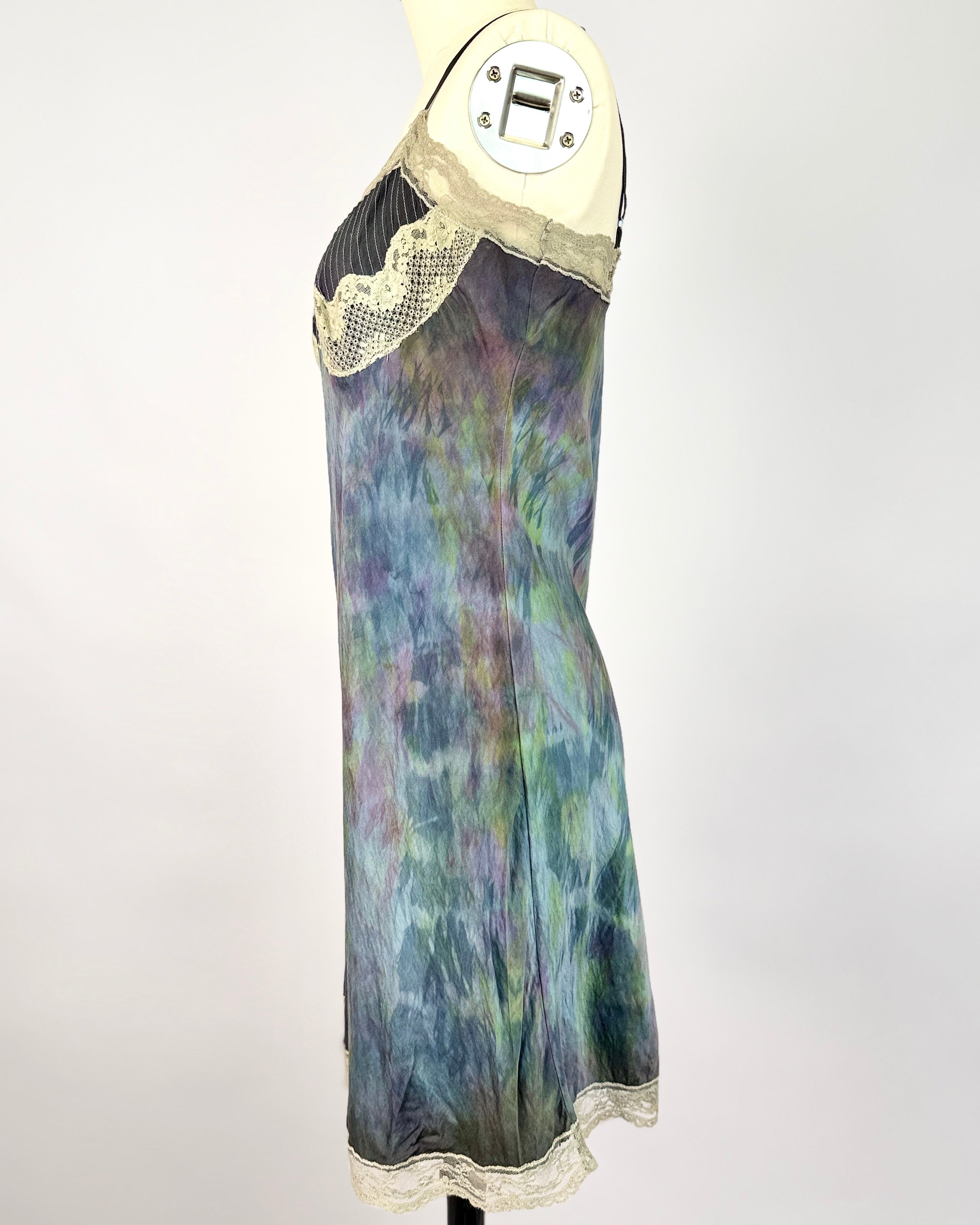 Silk Tie Dye Slip Dress