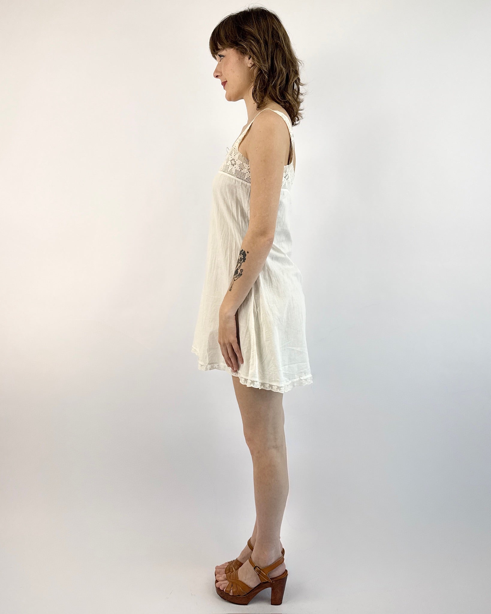 Edwardian Woven Wishes Mini Slip Dress
