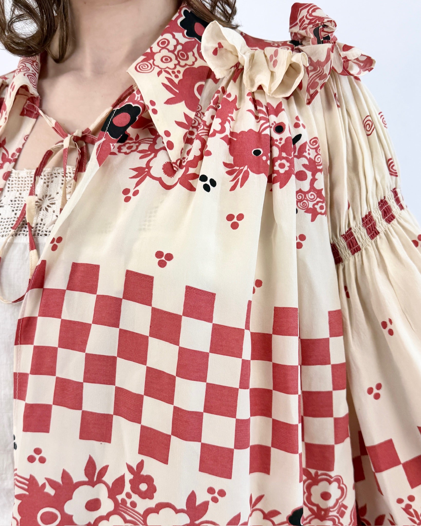 Ossie Clark Check Mate Floral Jacket