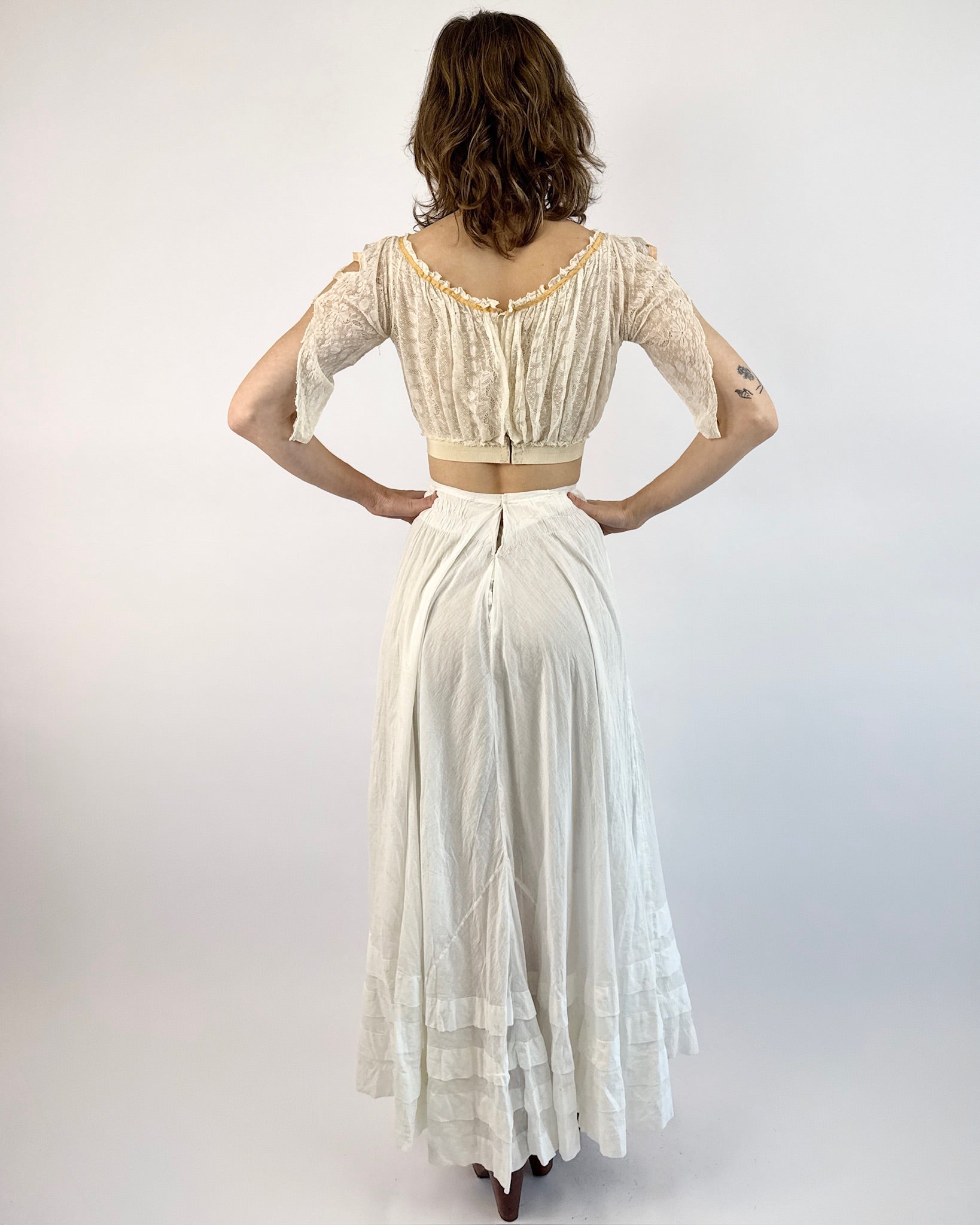 Edwardian Spring Memories Lawn Maxi Skirt