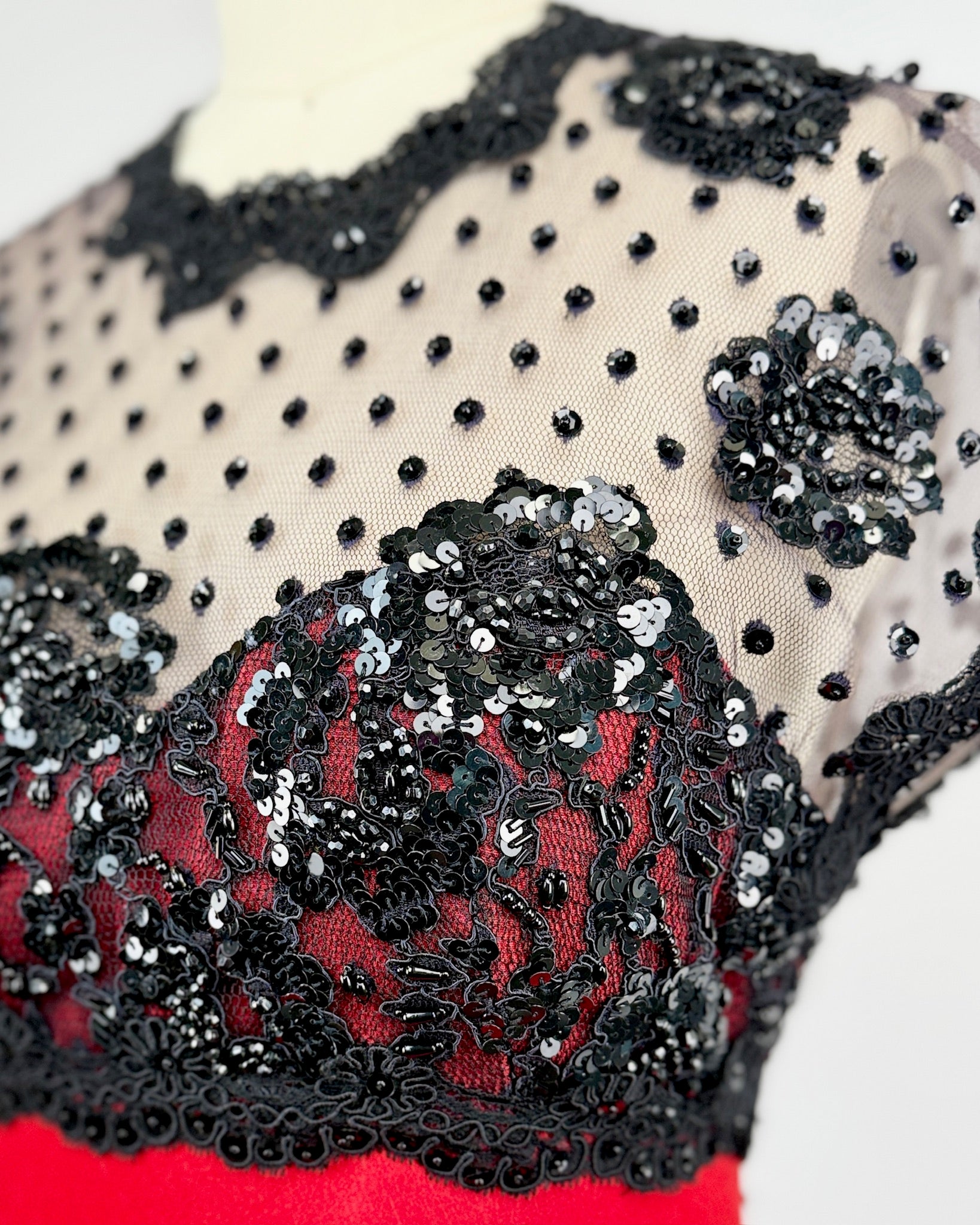 Take A Bow Beaded Cocktail Dress