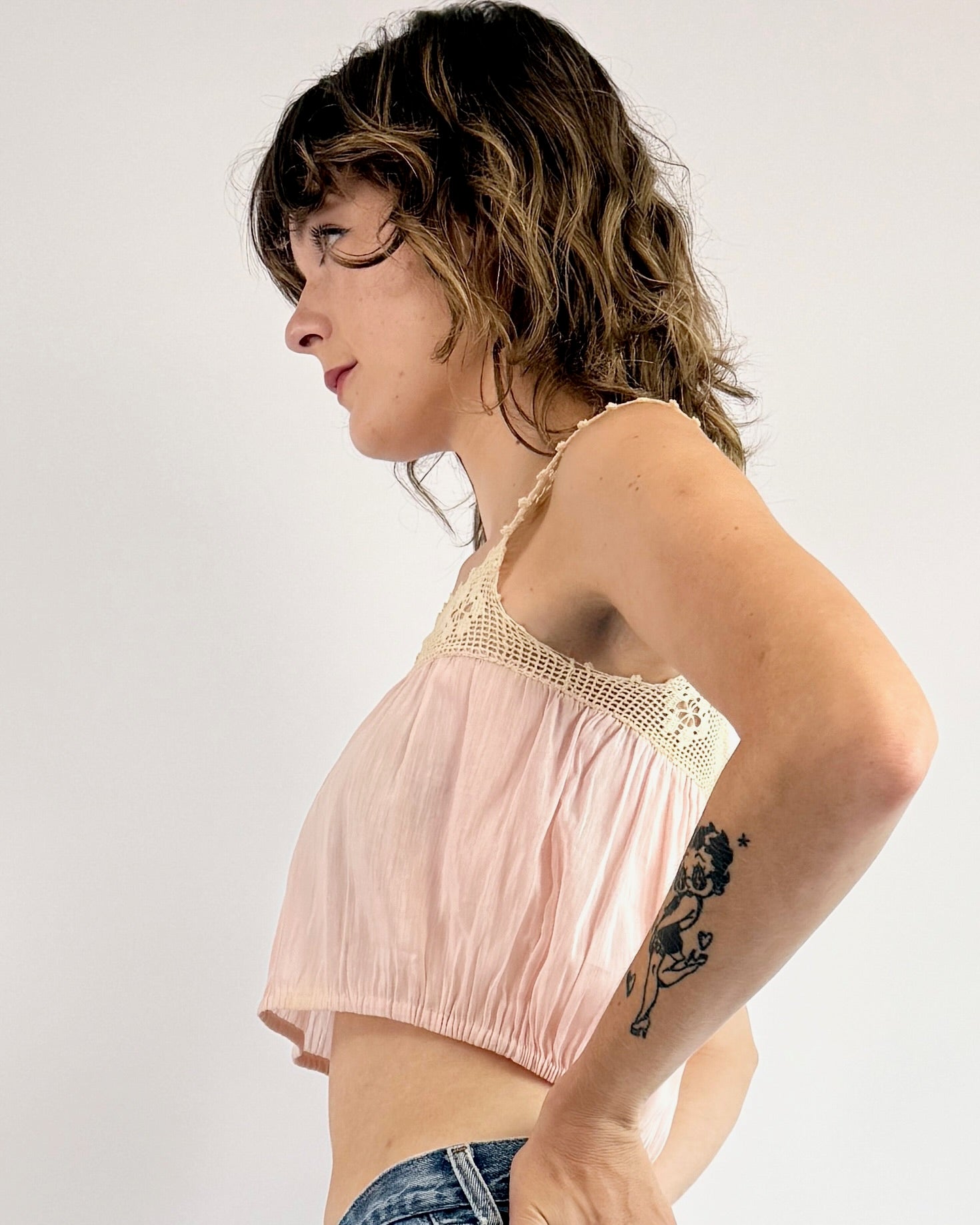 Strawberry Fields Crochet Corset Cover