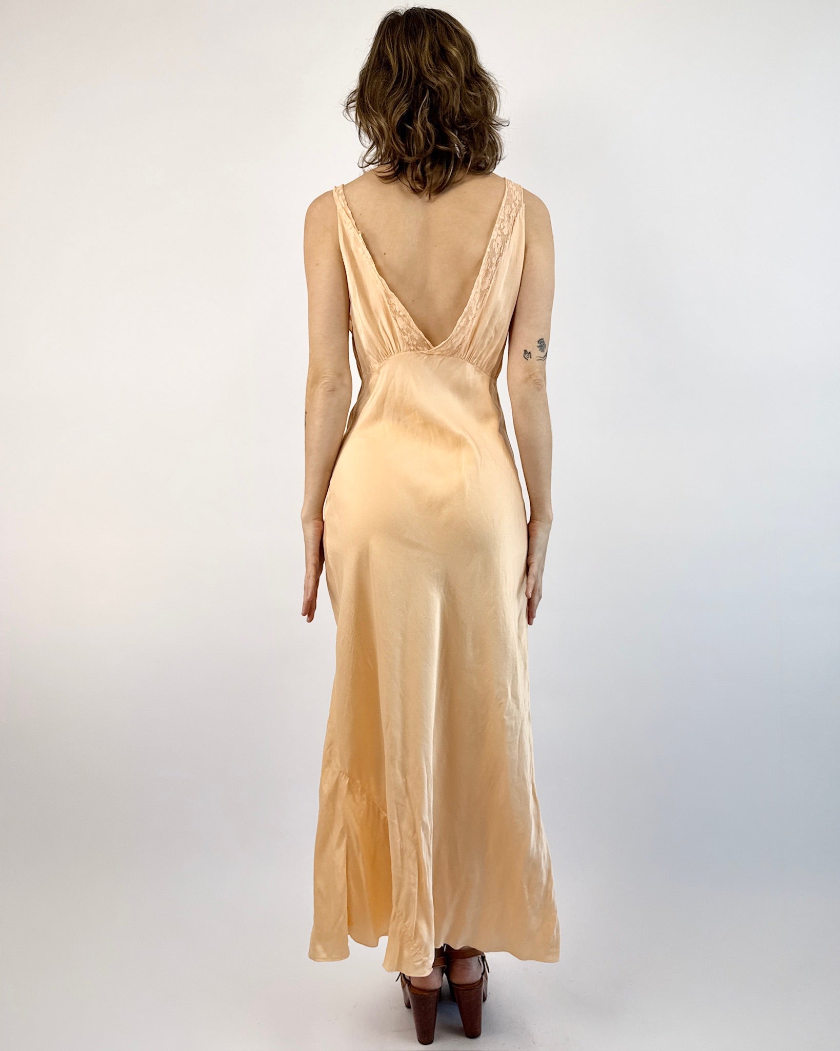 1930's Slice of Life Silk Slip Dress