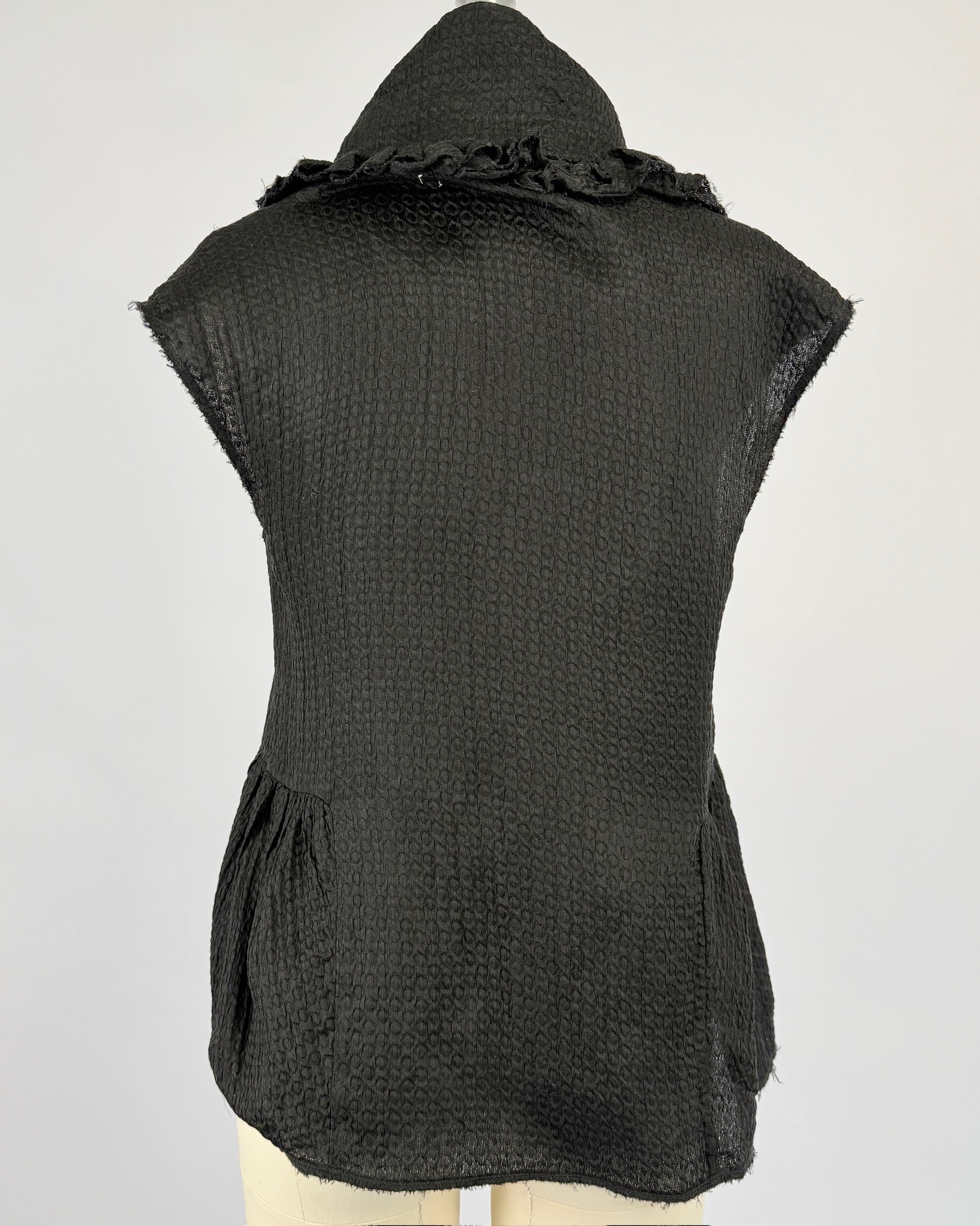 Marni Black Silk Bow Blouse