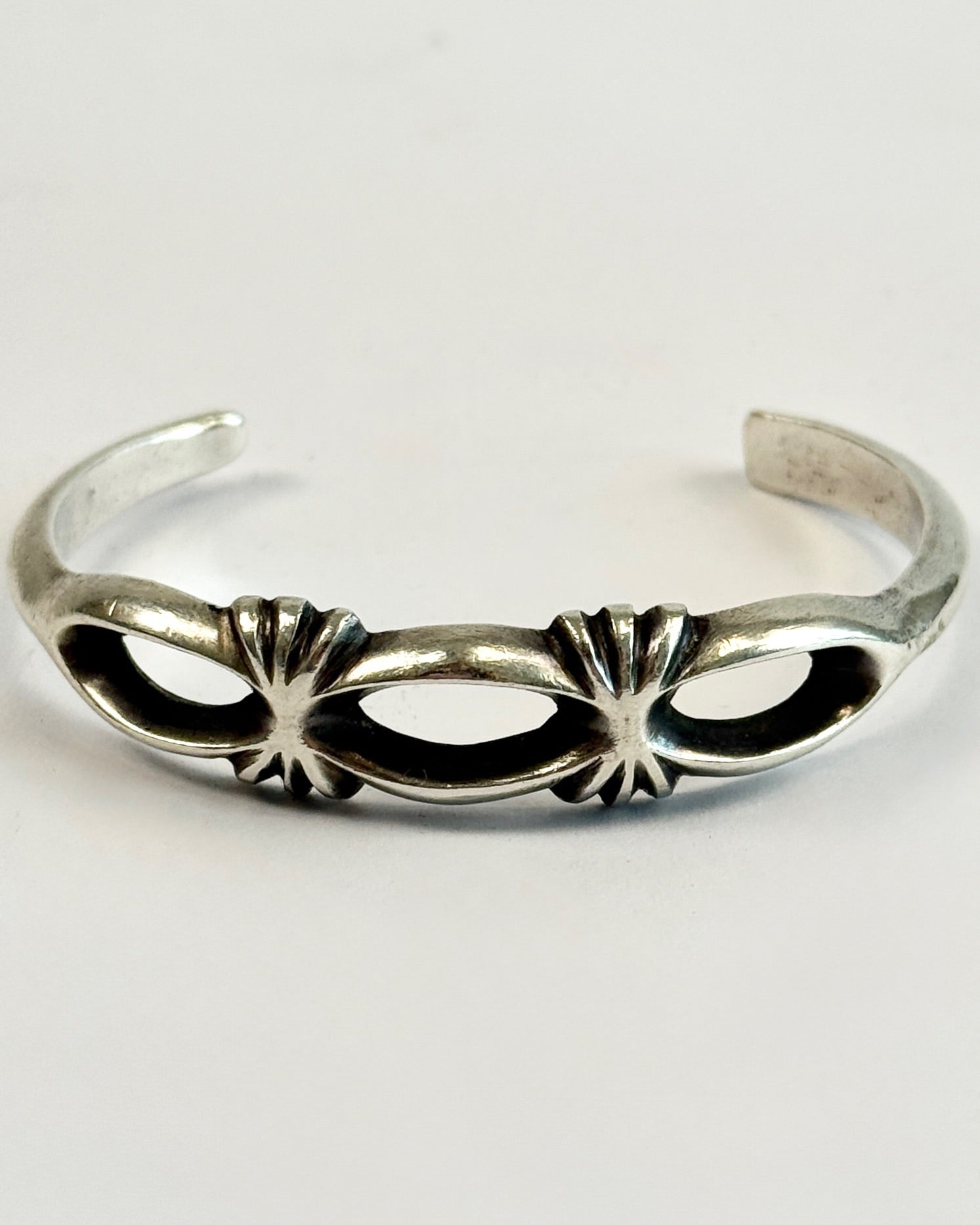 Silver Sandcast Cuff Bracelet