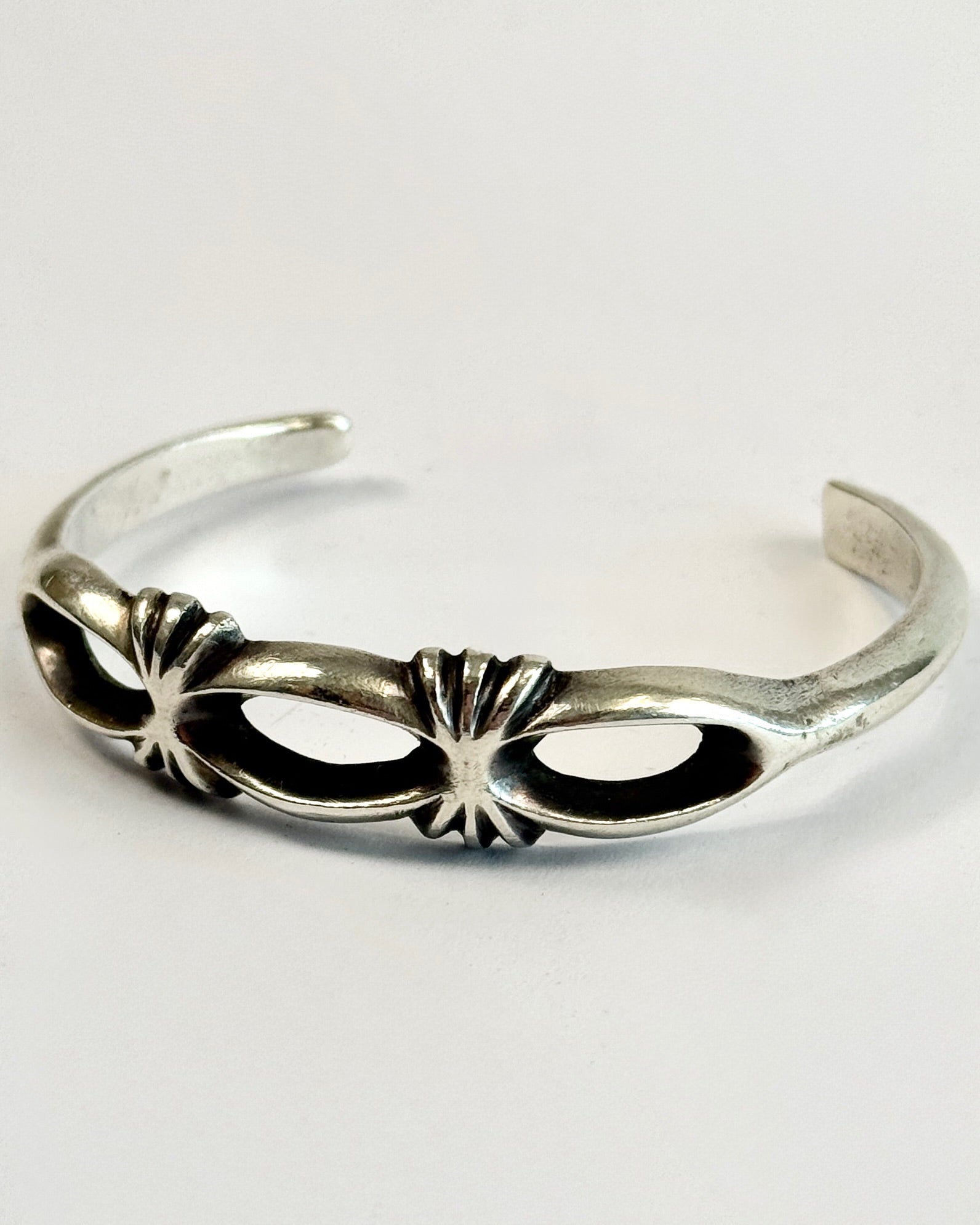 Silver Sandcast Cuff Bracelet
