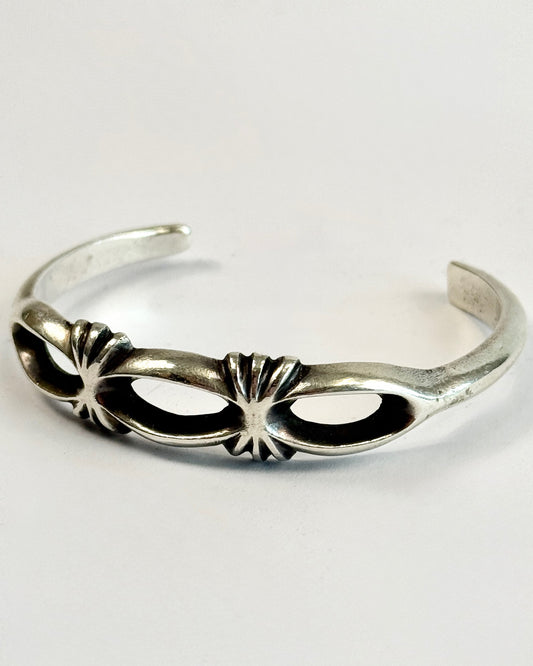 Silver Sandcast Cuff Bracelet