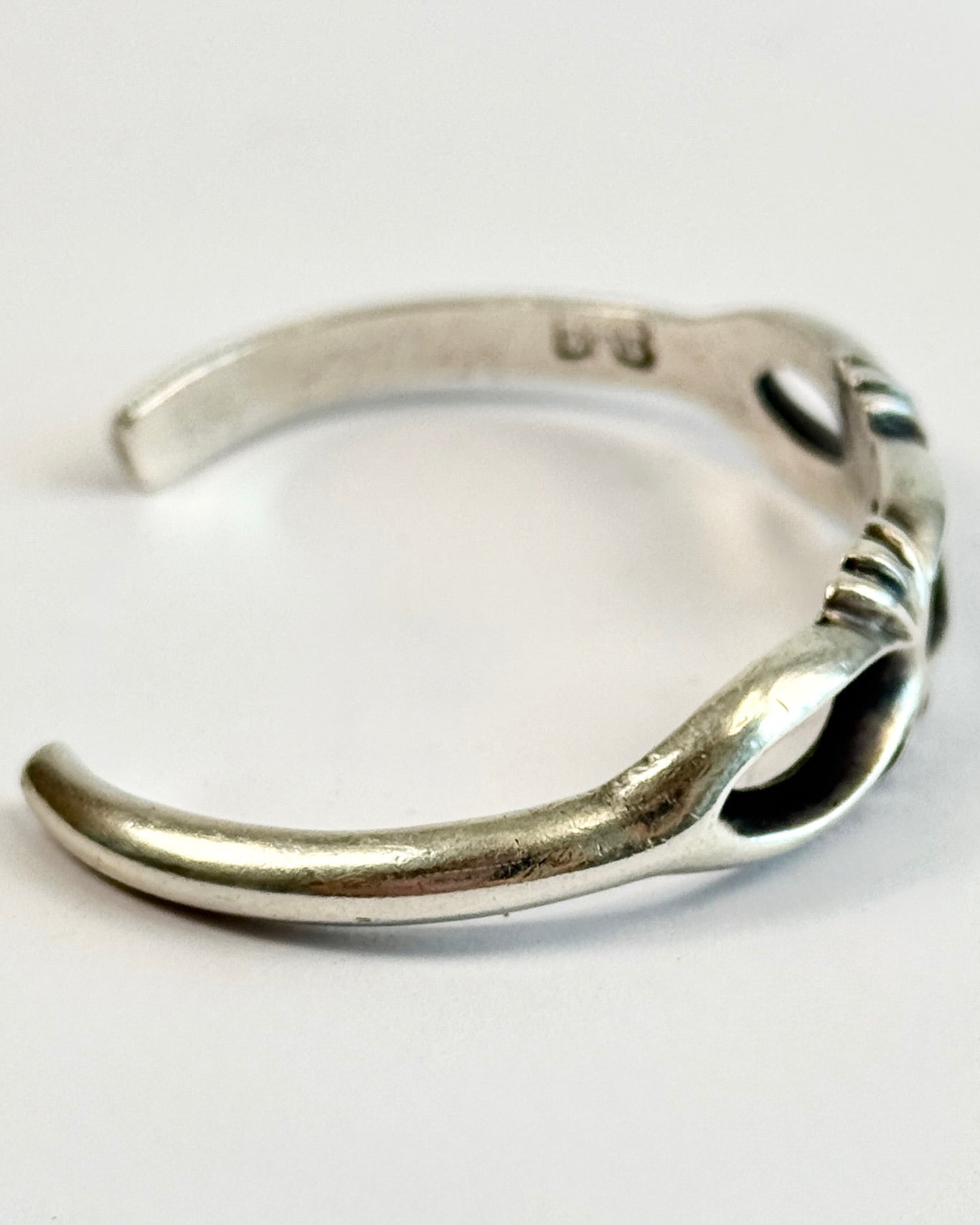 Silver Sandcast Cuff Bracelet
