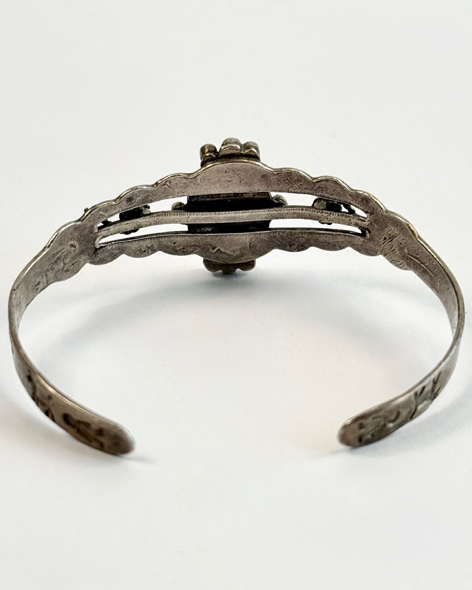 Oval Stone Cuff Bracelet