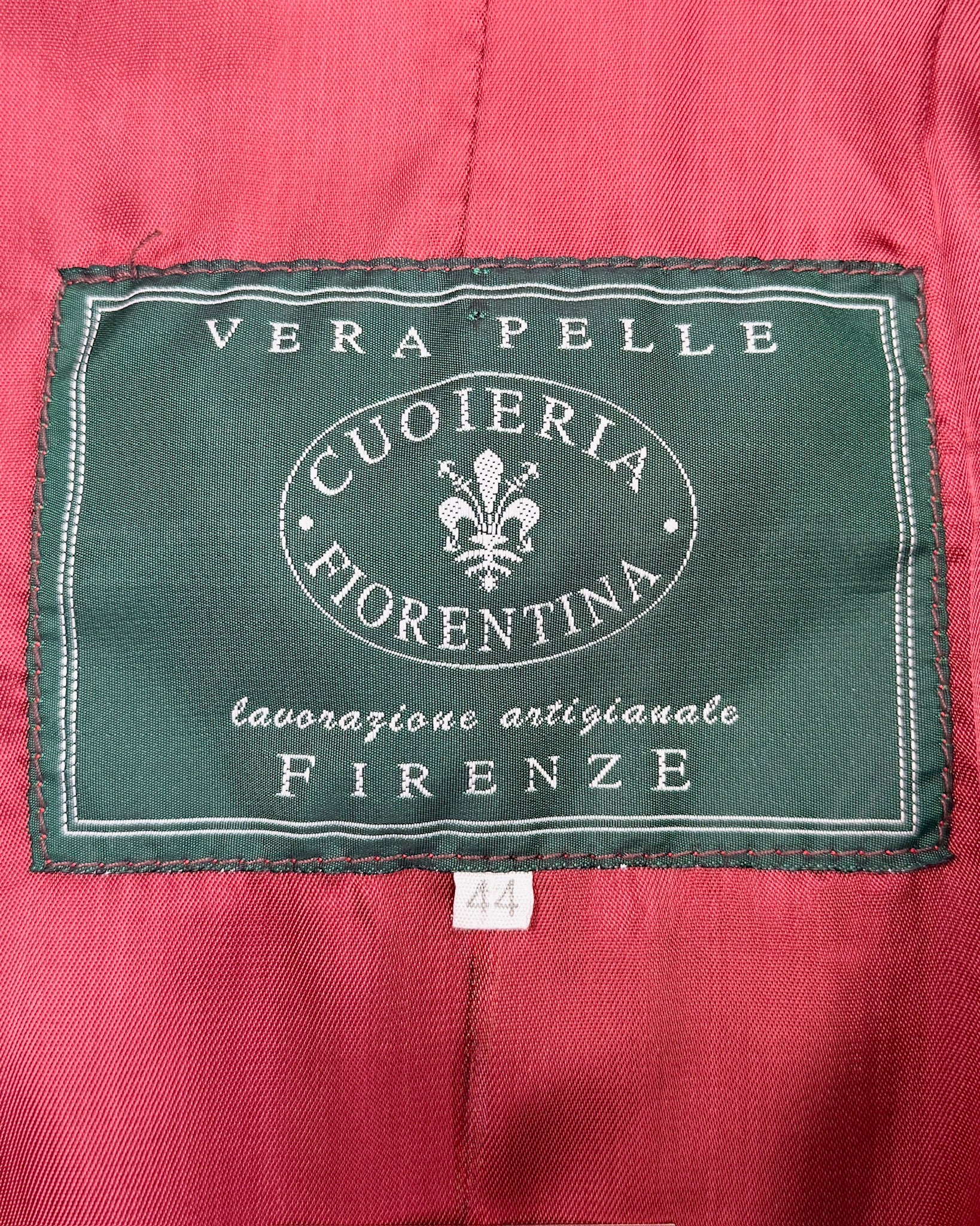 Cuoieria Fiorentina Italian Red Jacket