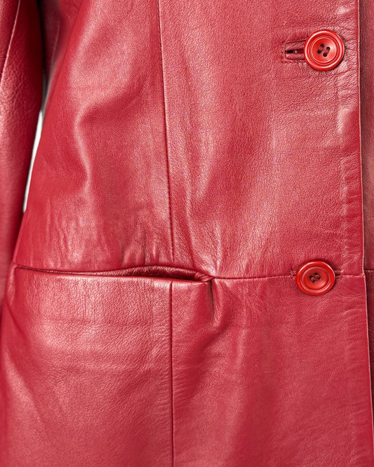Cuoieria Fiorentina Italian Red Jacket