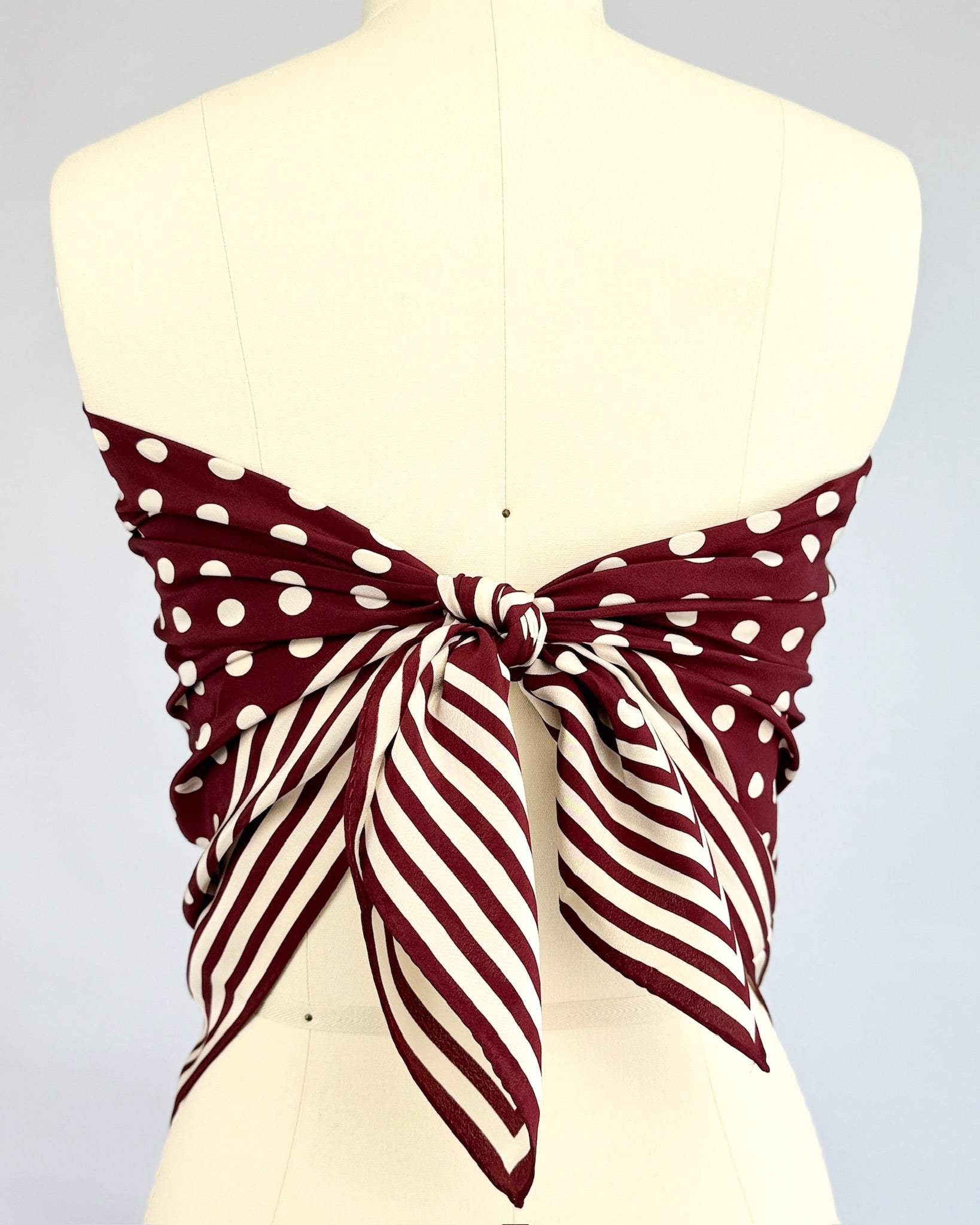 Ralph Lauren Silk Polka Dot Scarf